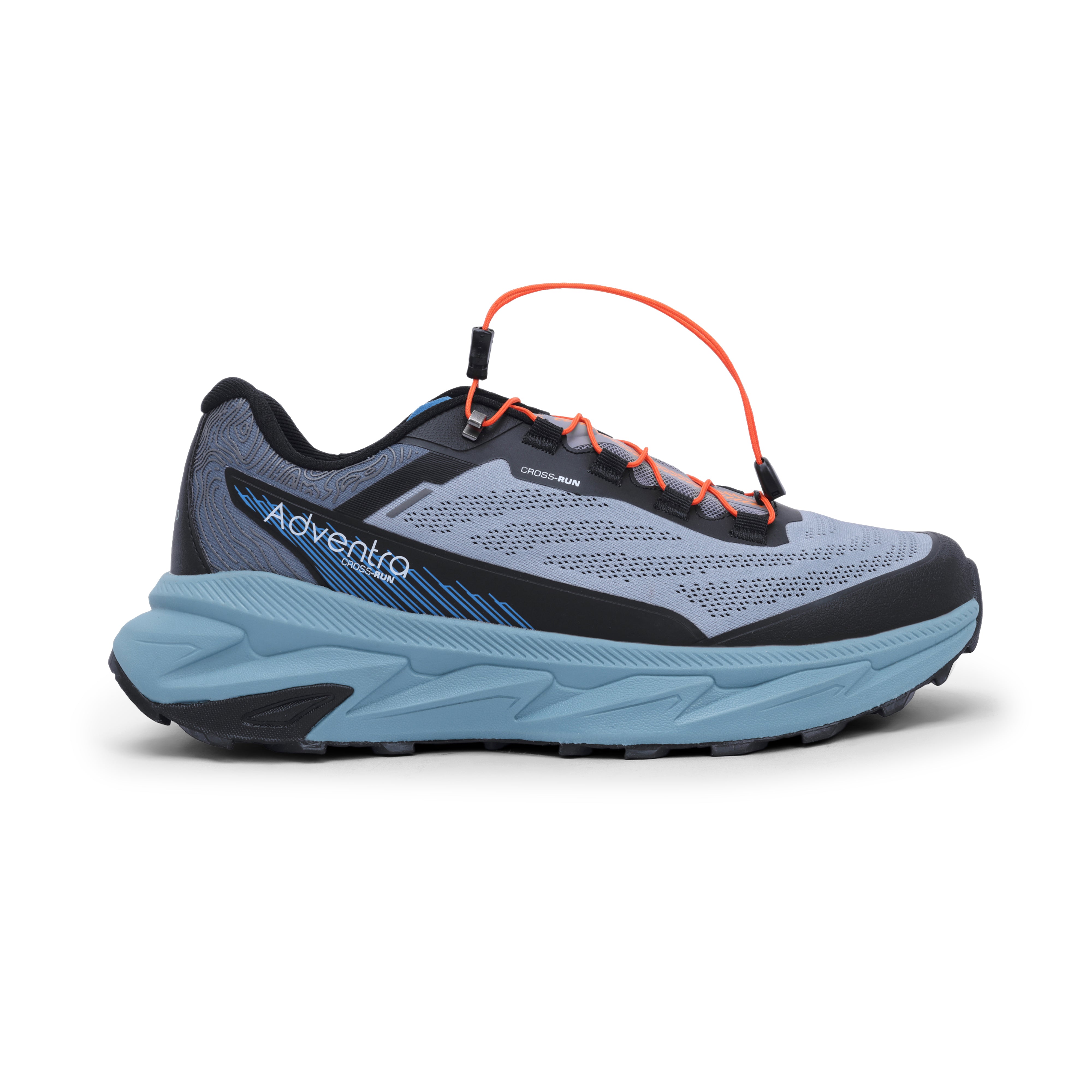 Men Trail Running Ultra Grip Lightweight Sports Shoes (TR2012) Grey-Blue