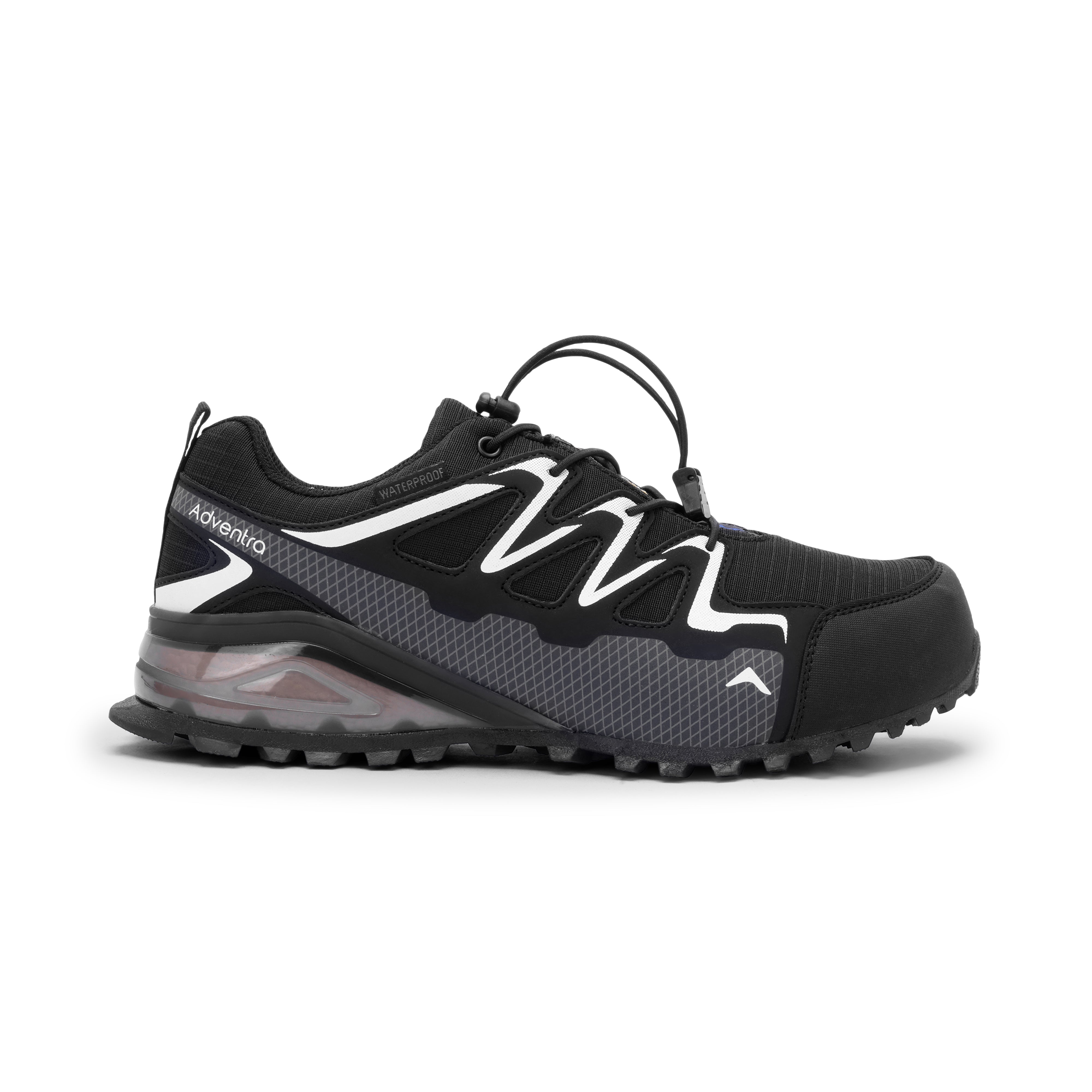 Men Waterproof Low Ankle Hiking Shoes with Anti Slip Grip & EVA Cushion (ET1110) Black