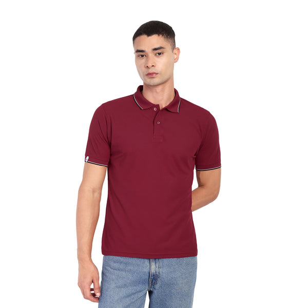Adventra Polo Half Sleeve Tshirt ADP100 (Dark Red)