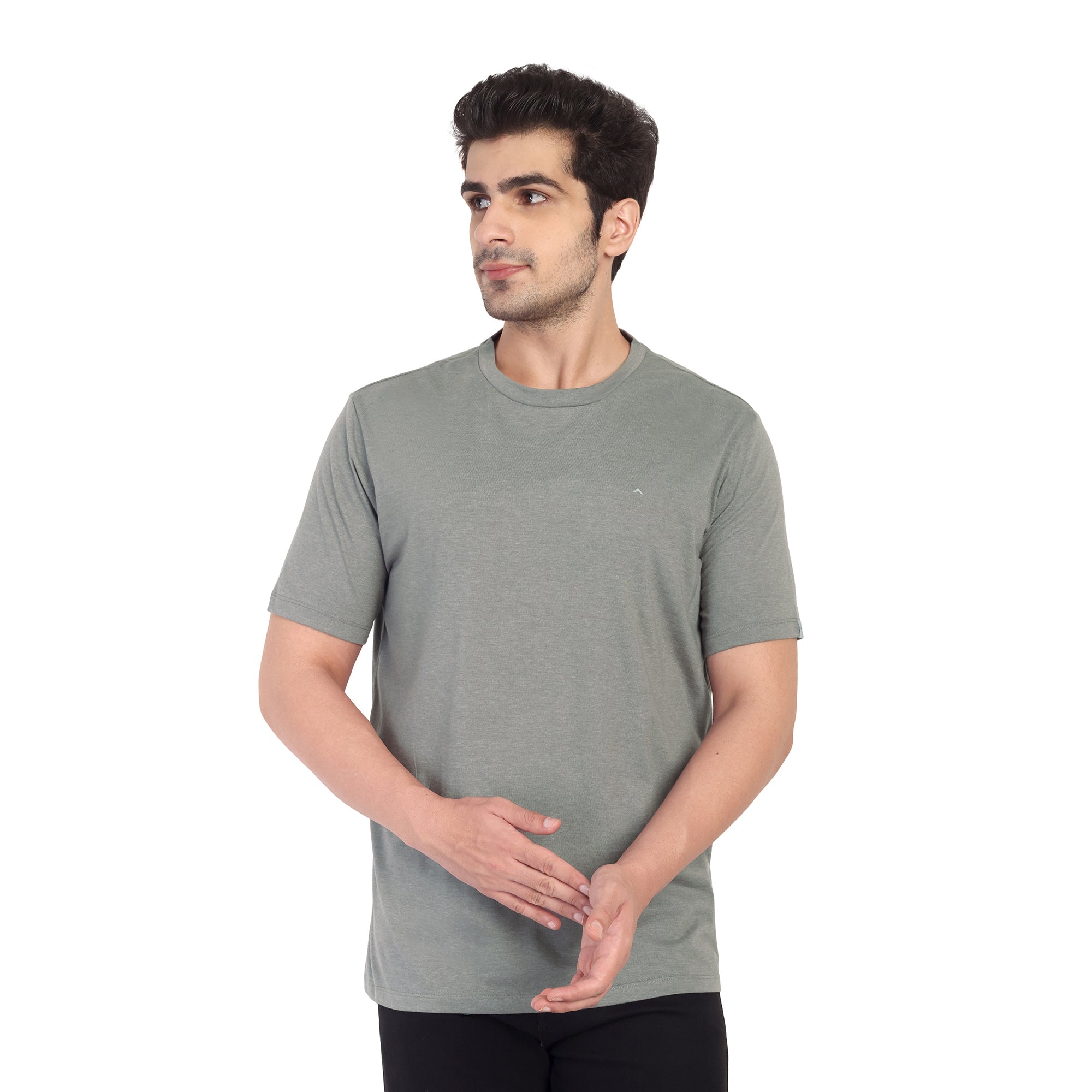 Adventra Basic Round Neck Tee ART104 (Grey)-thumbmail-1