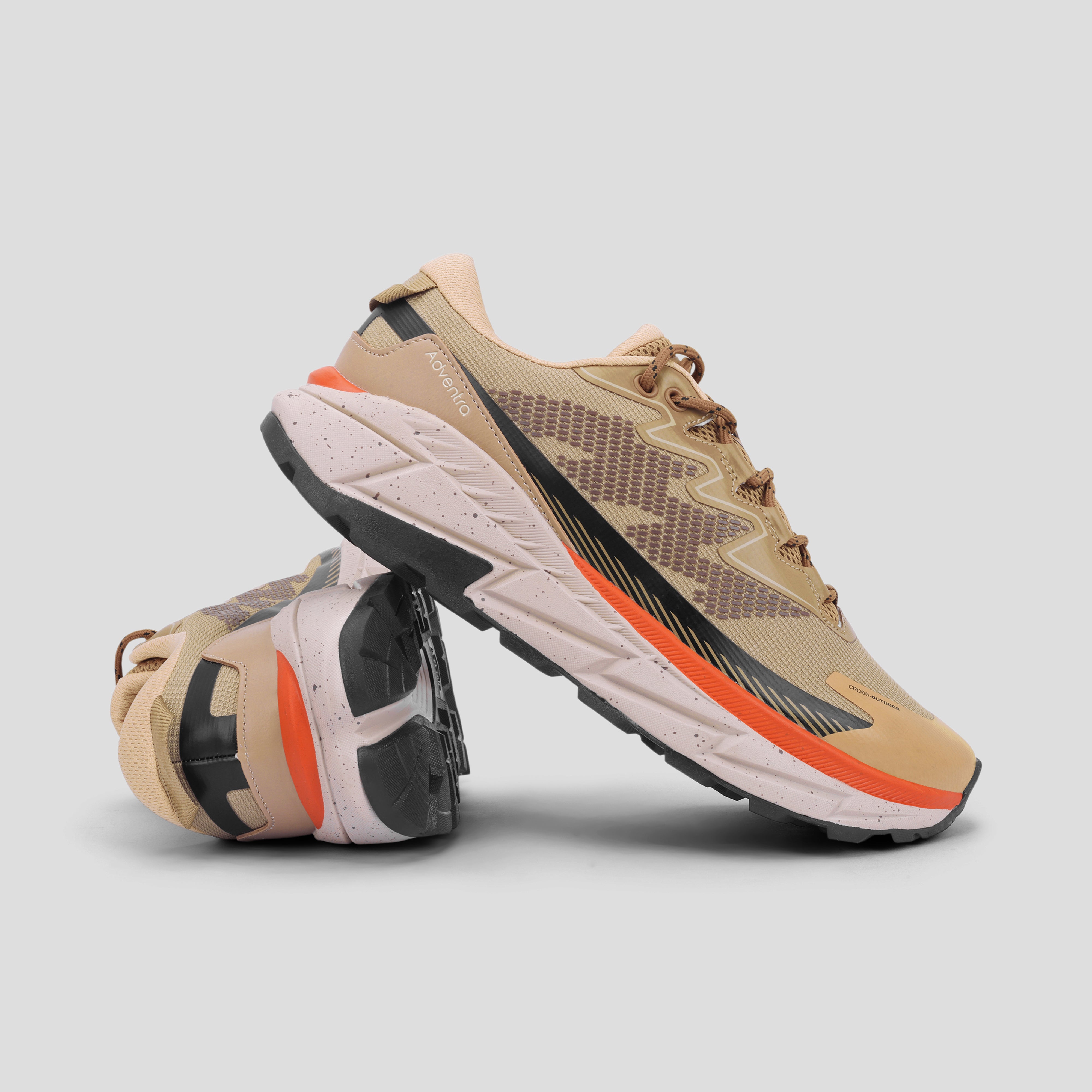 Men Trail Running Ultra Grip Lightweight Shoes (TR2011) Beige-thumbmail-2