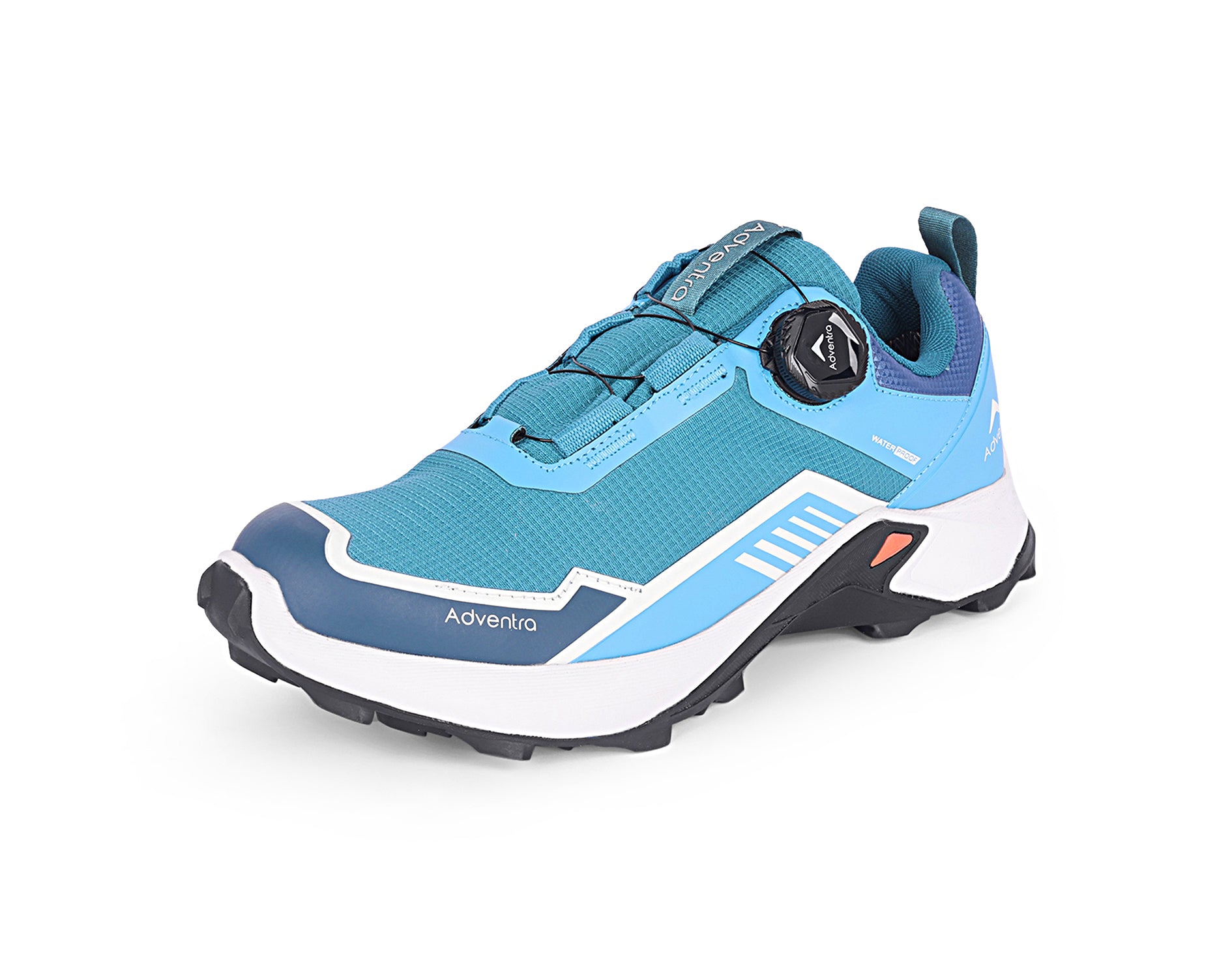 Men Waterproof Low-Top Hiking Shoes with Auto-Lacing (ET1102) Blue-thumbmail-4
