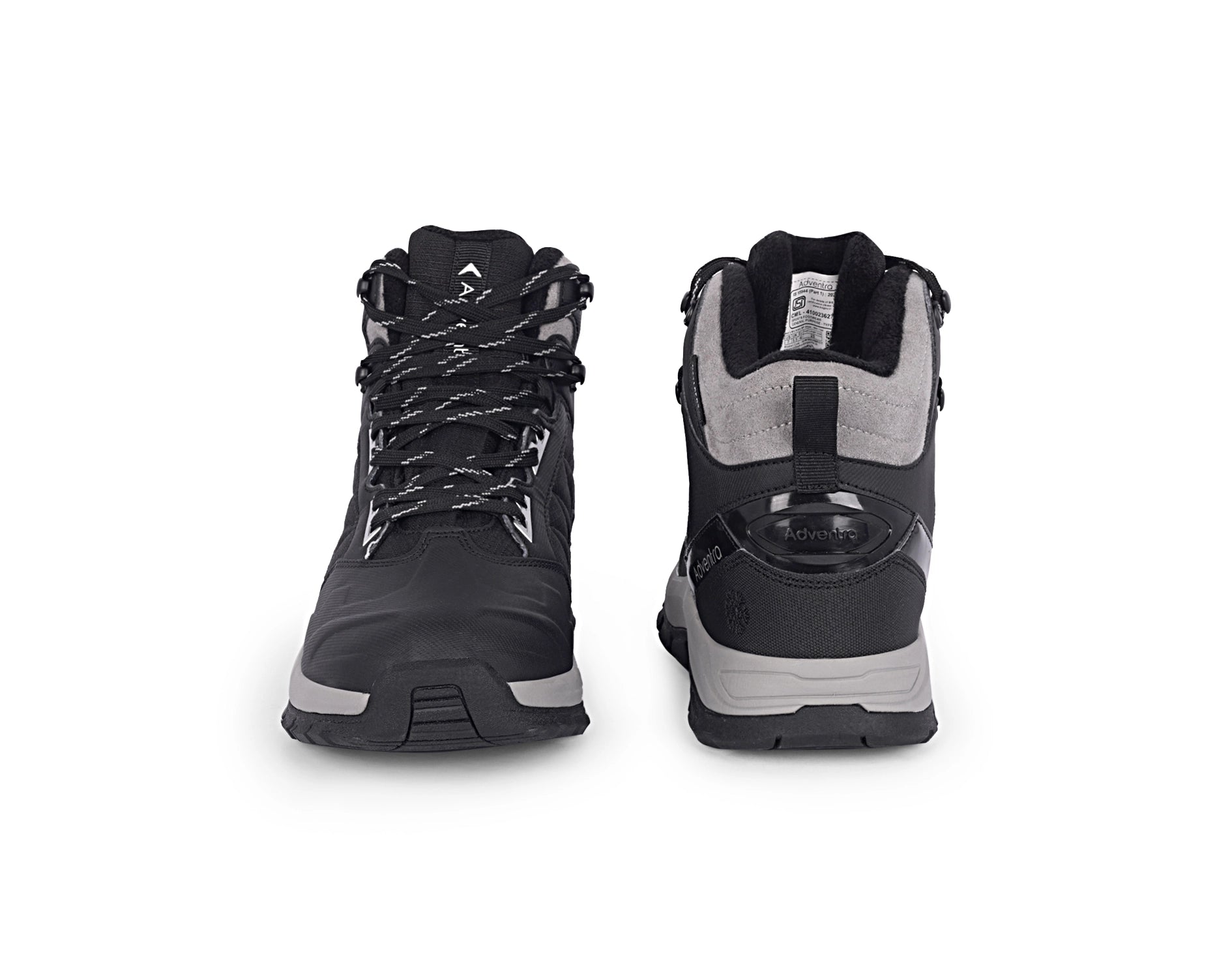 Men Waterproof Mid-Top Hiking Shoes with 3M Insulation (WH1104) Black-thumbmail-6