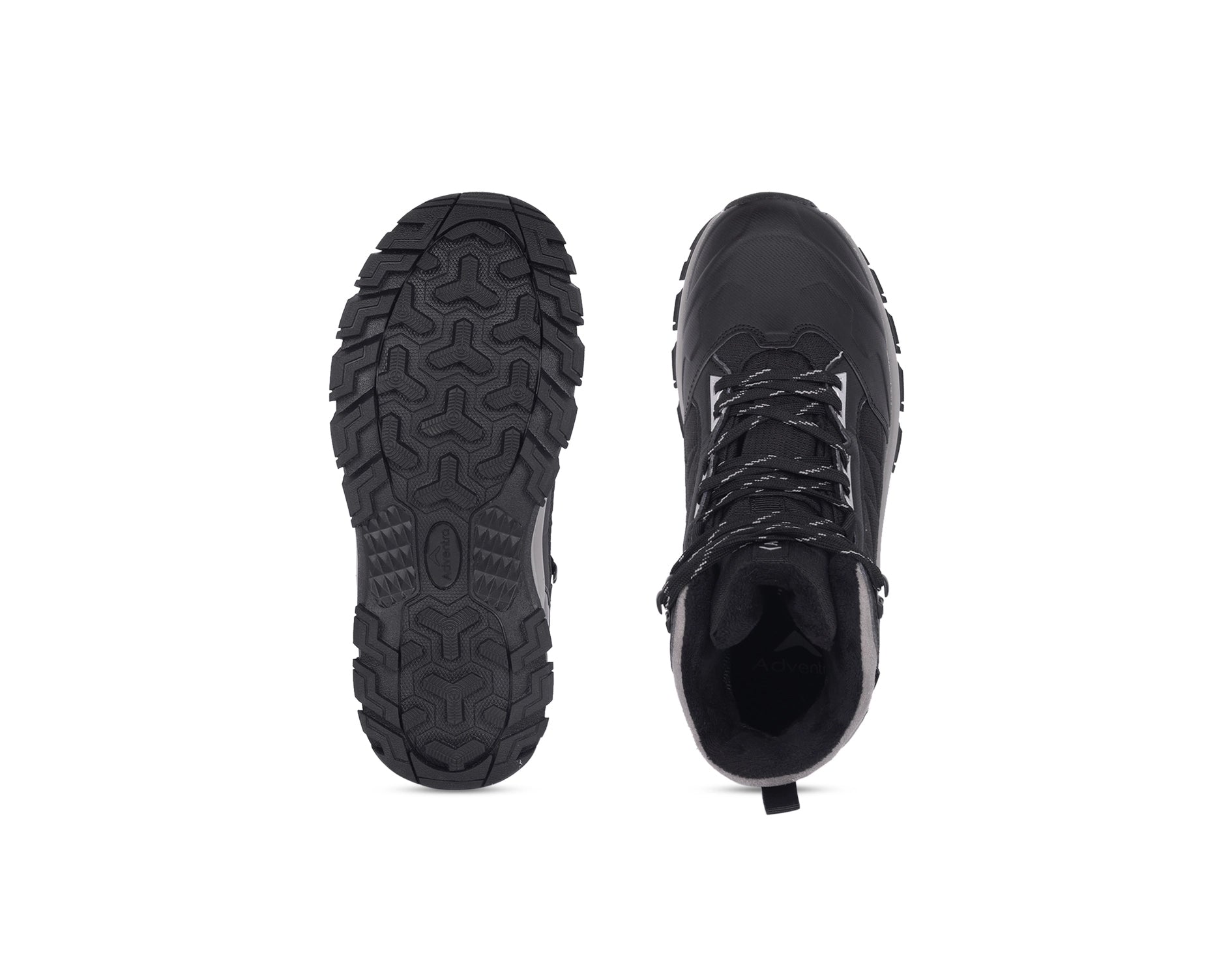 Men Waterproof Mid-Top Hiking Shoes with 3M Insulation (WH1104) Black-thumbmail-5