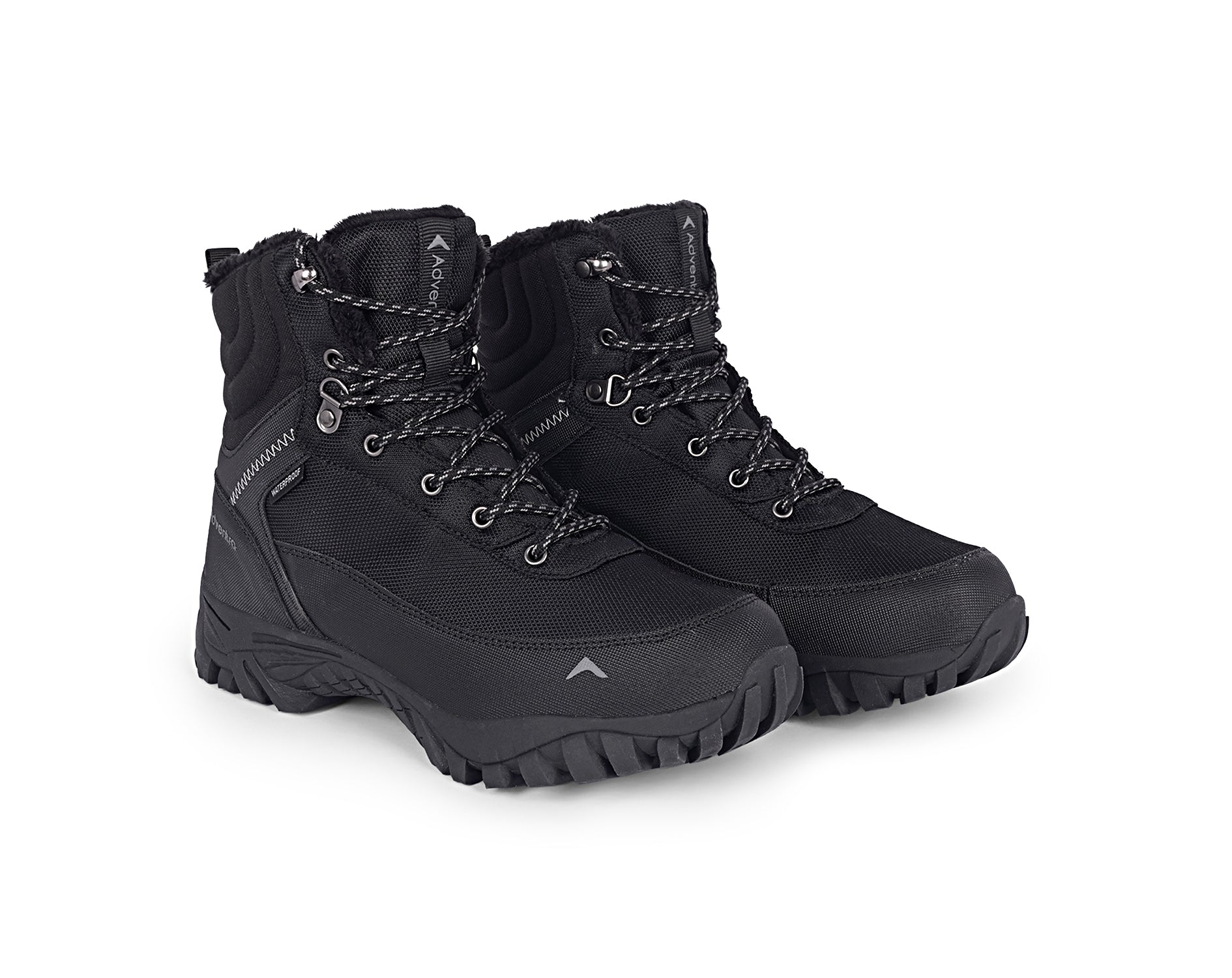 Waterproof Hiking Shoes for Men | High Ankle Trekking Boots ET1101 Black-thumbmail-2