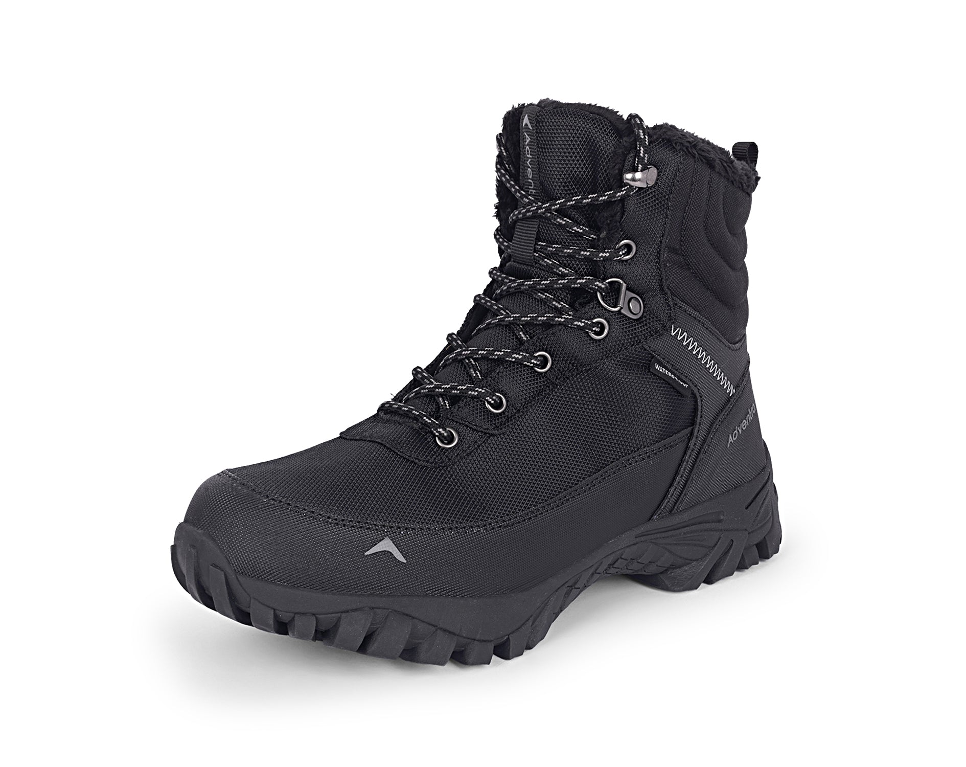 Waterproof Hiking Shoes for Men | High Ankle Trekking Boots ET1101 Black-thumbmail-3