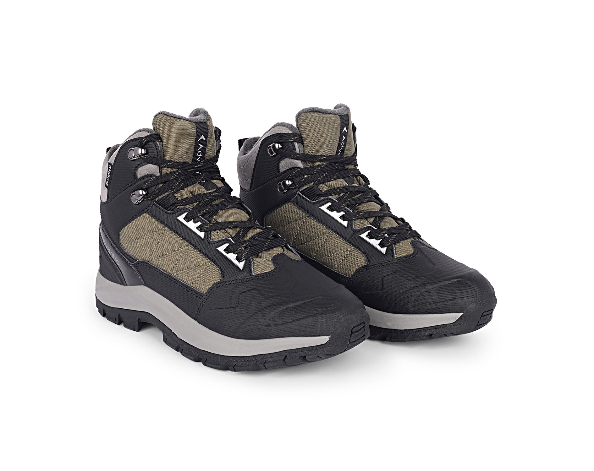 Men Waterproof Mid-Top Hiking Shoes with 3M Insulation (WH1104) Olive Green-thumbmail-6