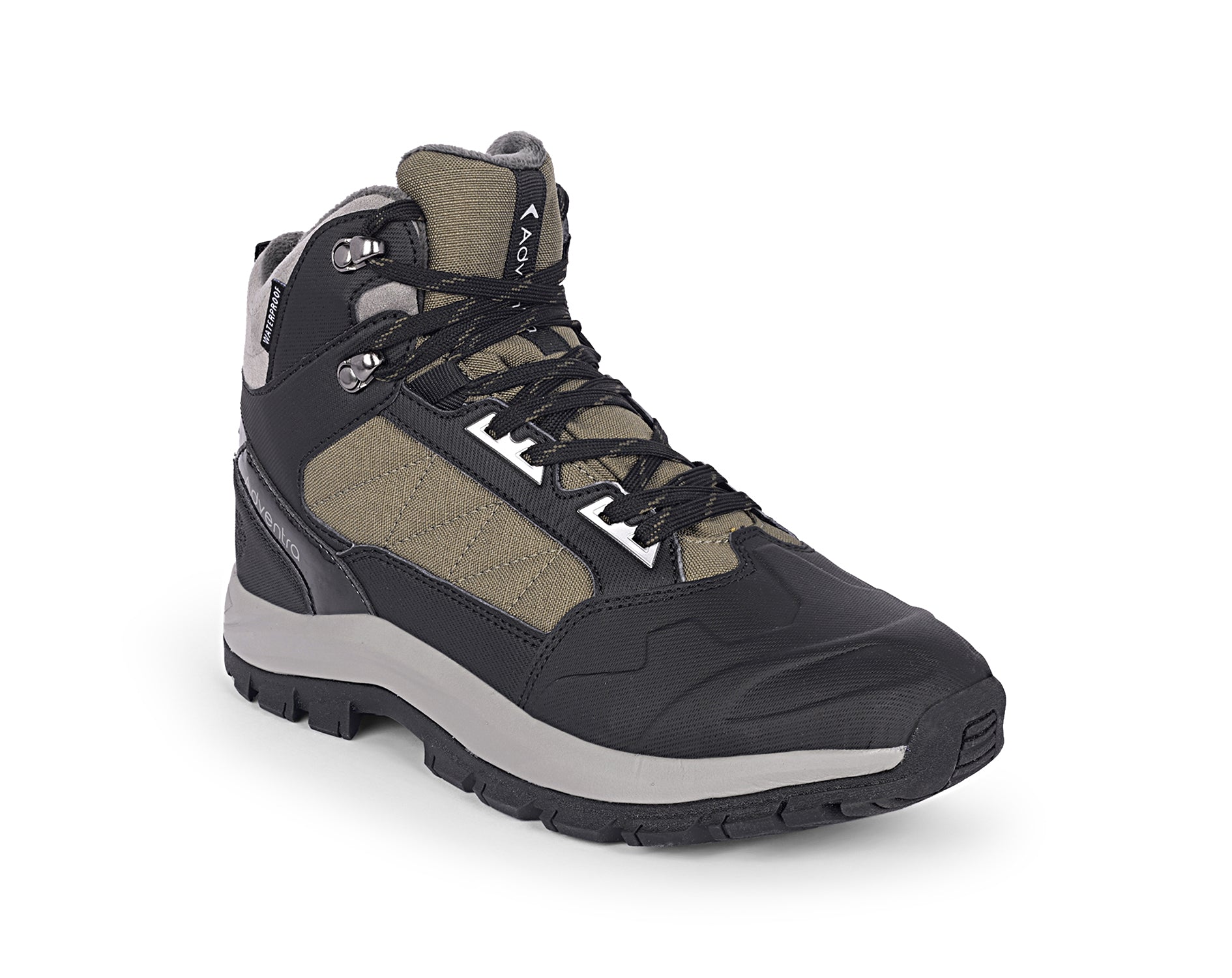 Men Waterproof Mid-Top Hiking Shoes with 3M Insulation (WH1104) Olive Green