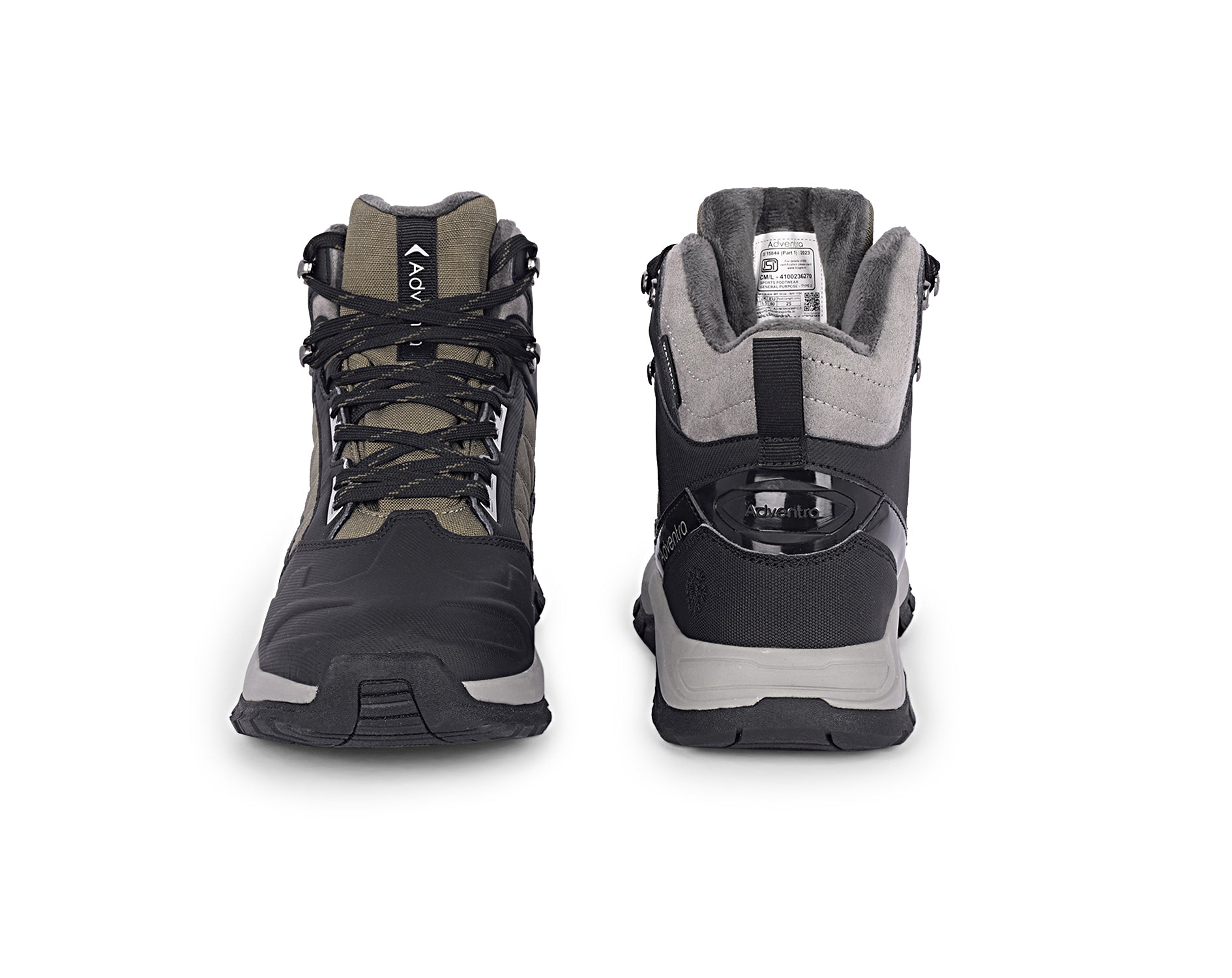 Men Waterproof Mid-Top Hiking Shoes with 3M Insulation (WH1104) Olive Green-thumbmail-4