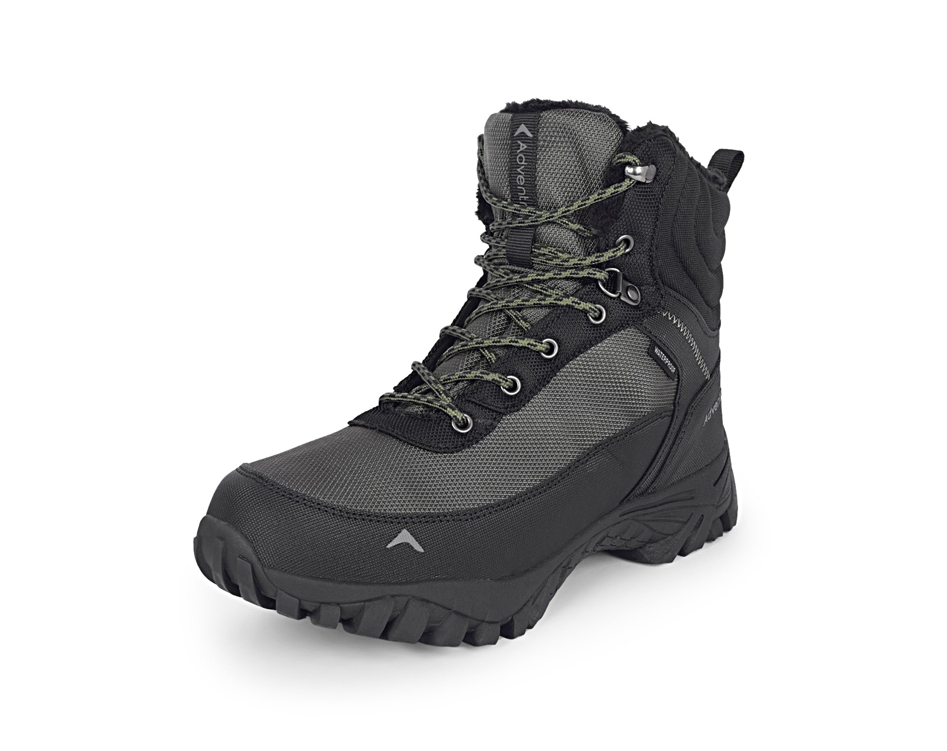 Adventra Men’s Waterproof Hiking Shoes | Warm Mountain Shoes | High Ankle | Suitable For –5°C to –10°C | ET1101 | Green-thumbmail-3