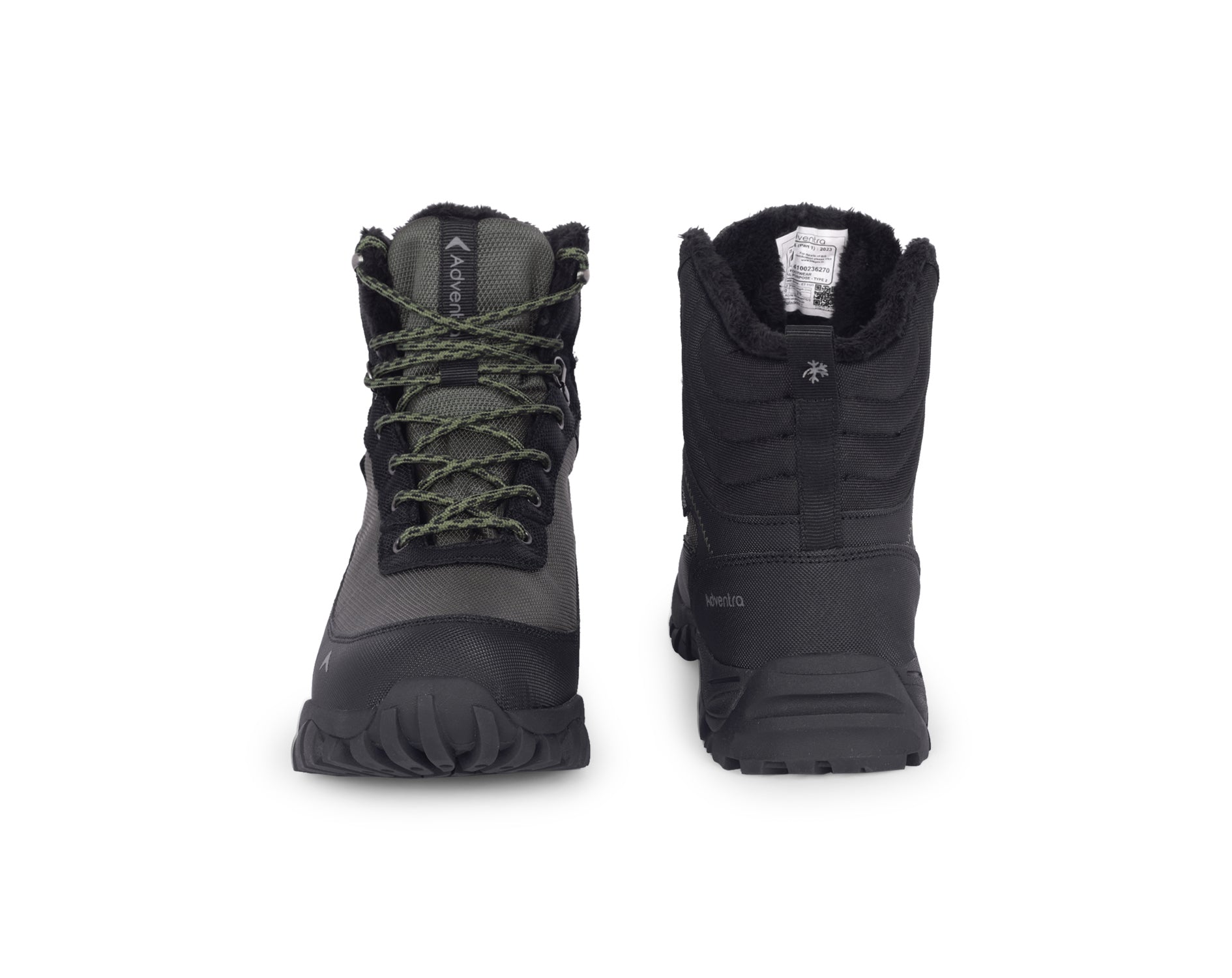 Adventra Men’s Waterproof Hiking Shoes | Warm Mountain Shoes | High Ankle | Suitable For –5°C to –10°C | ET1101 | Green-thumbmail-4