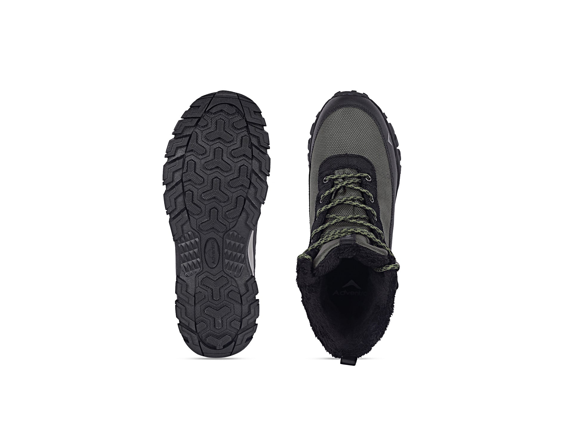 Adventra Men’s Waterproof Hiking Shoes | Warm Mountain Shoes | High Ankle | Suitable For –5°C to –10°C | ET1101 | Green-thumbmail-5
