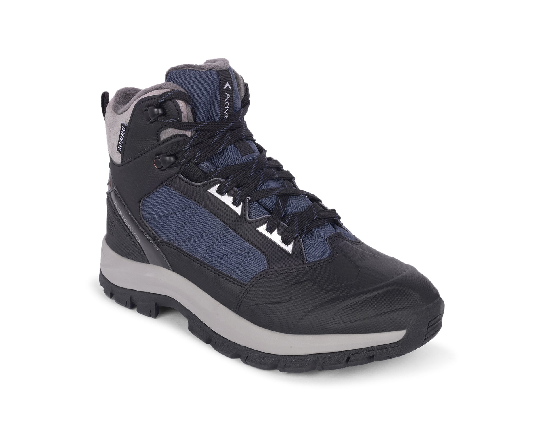 Men Waterproof Mid-Top Hiking Shoes with 3M Insulation (WH1104) Dark Blue
