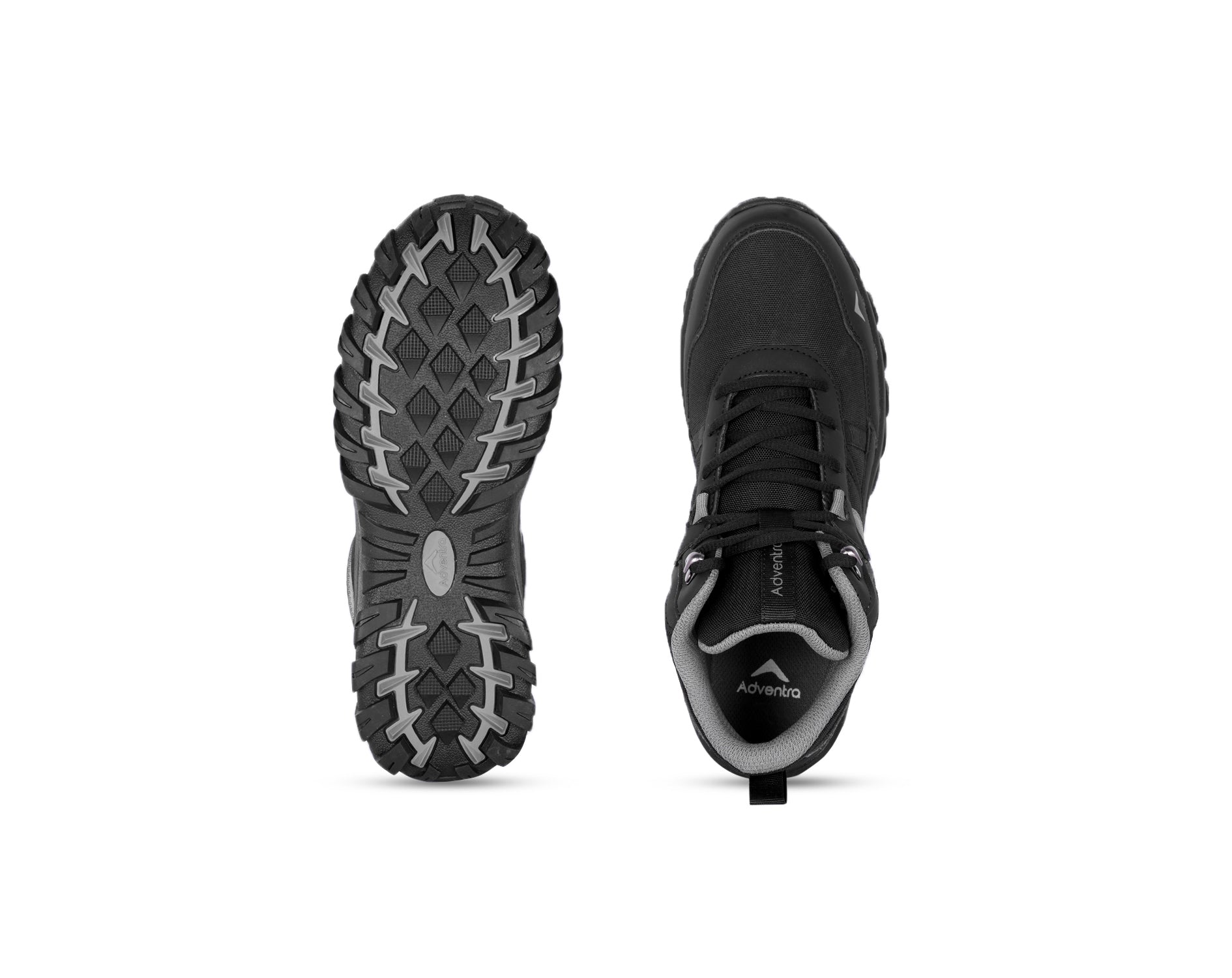 Men Mid-Top Hiking Shoes with Anti-Skid Full Rubber Sole (EH900) Black-thumbmail-7