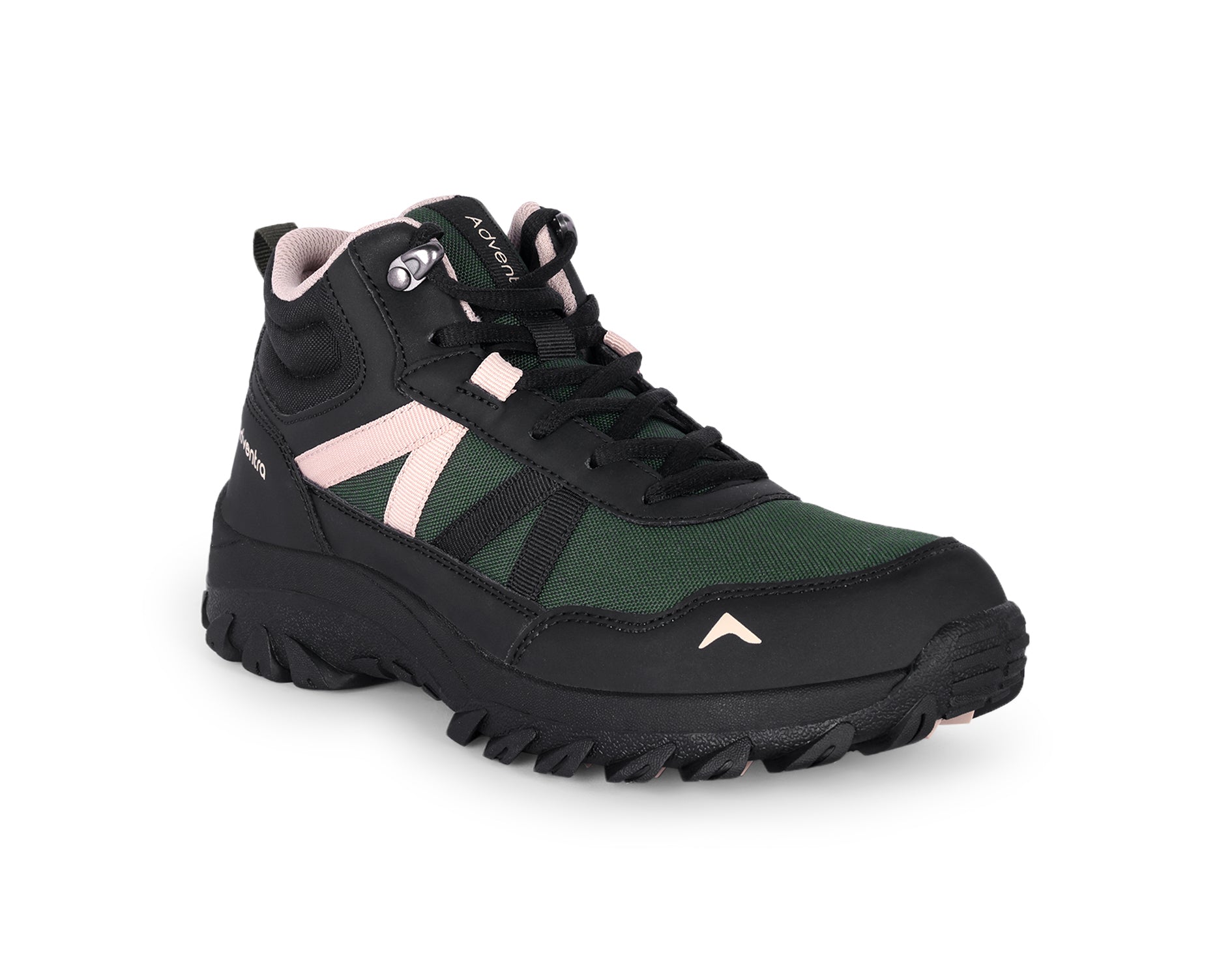 Men Mid-Top Hiking Shoes with Anti-Skid Full Rubber Sole (EH900) Green