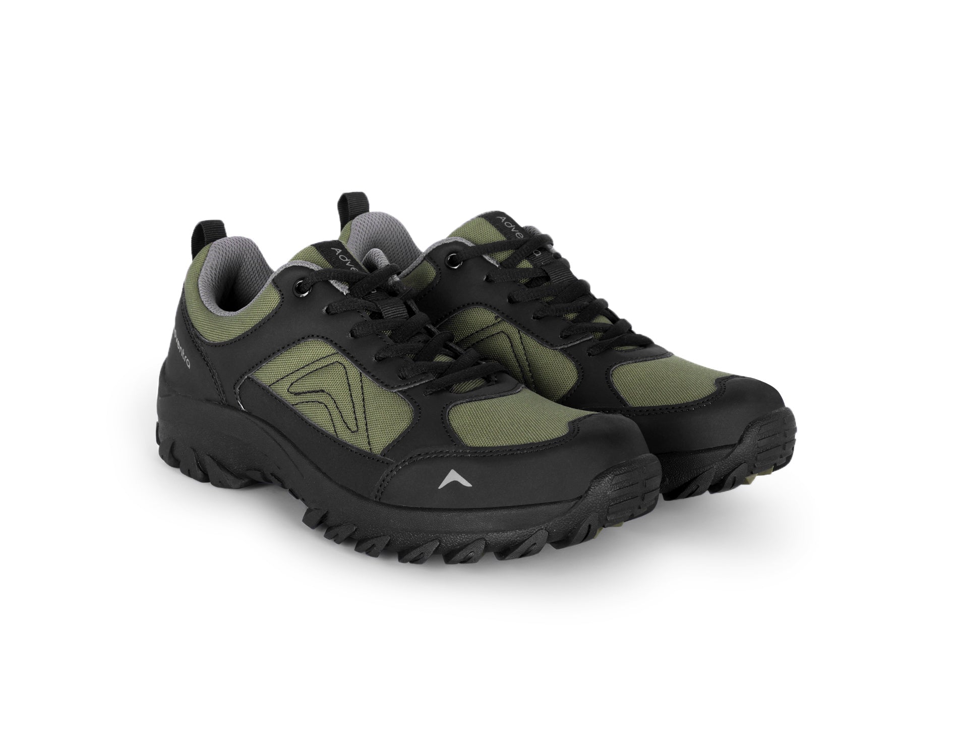Low-Top Hiking Shoes with Anti-Skid Rubber Sole (EH500) Olive Green-thumbmail-4