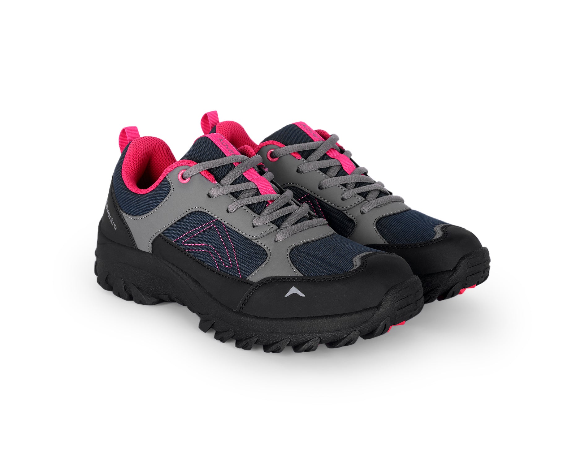Women Low-Top Hiking Shoes with Anti-Skid Rubber Sole (EH500) Black-Pink-thumbmail-2