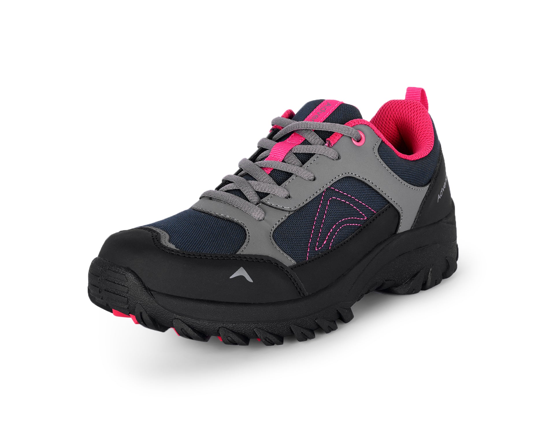 Women Low-Top Hiking Shoes with Anti-Skid Rubber Sole (EH500) Black-Pink-thumbmail-5