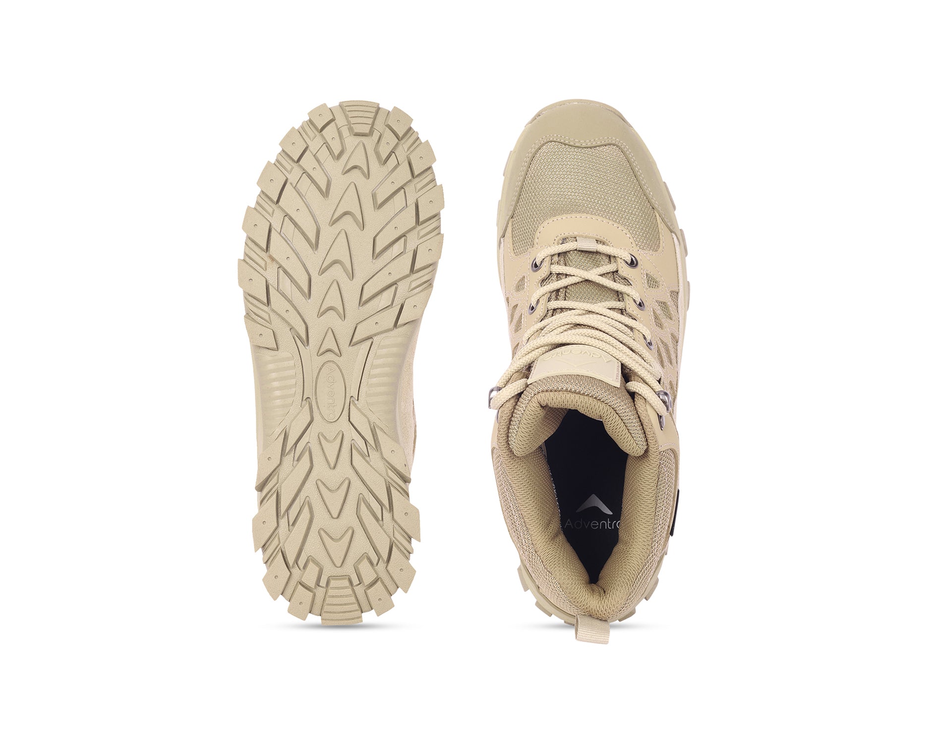 Men Waterproof High-Top Hiking Shoes with Cushioned Comfort (WH1108) Beige-thumbmail-4