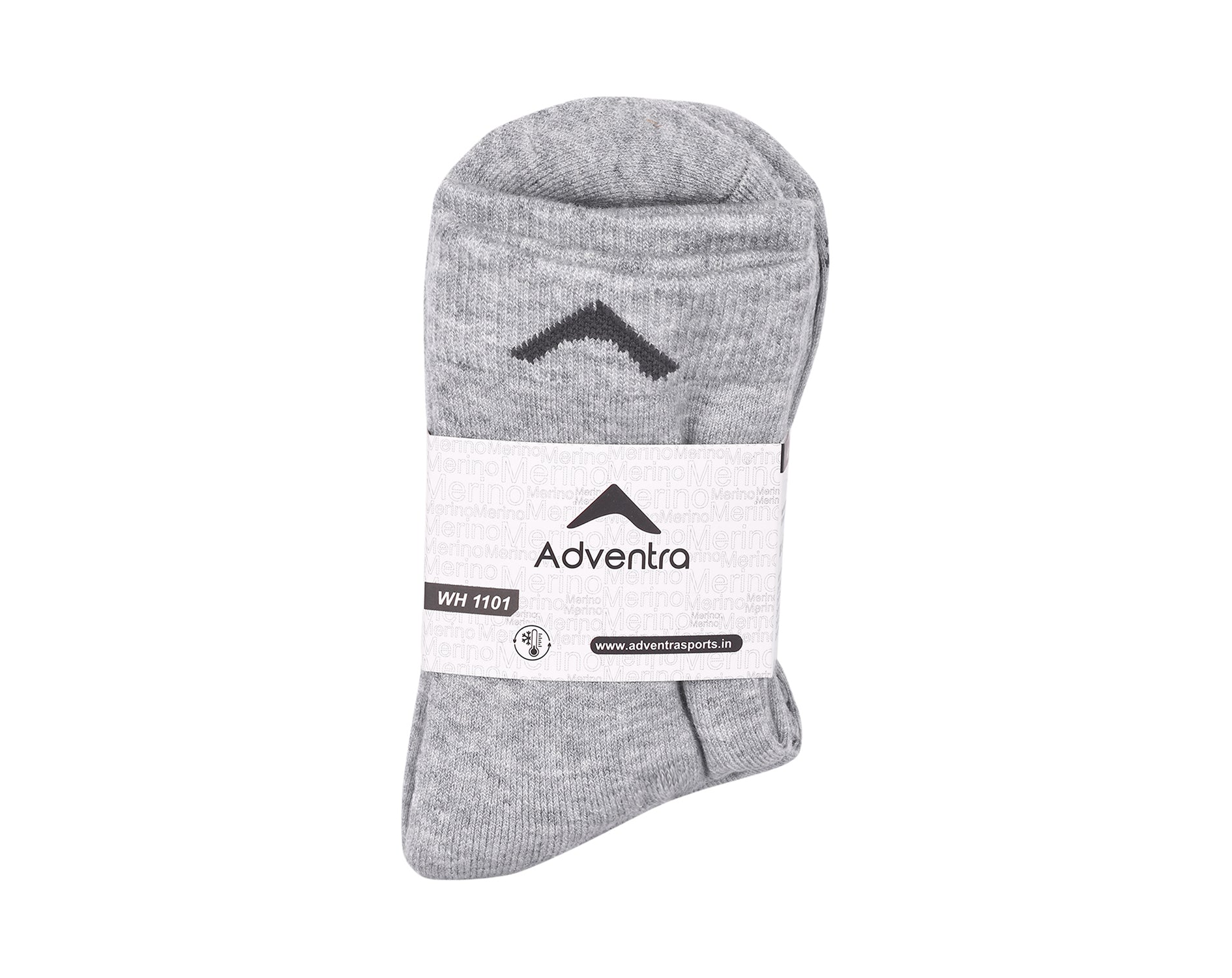 Merino Wool Thermal Socks – Pack of 2 (WH1101) – Pewter-thumbmail-3