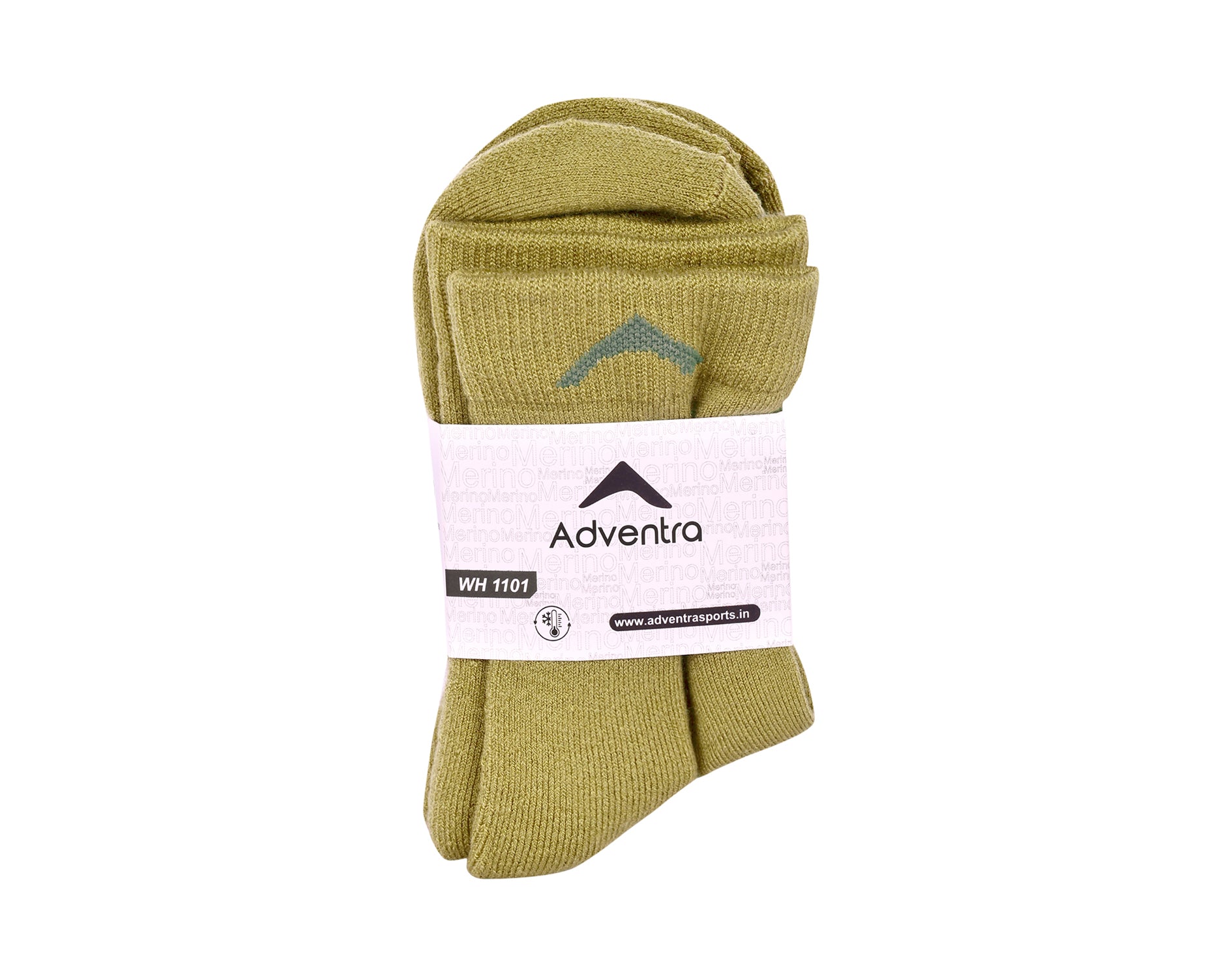 Merino Wool Thermal Socks – Pack of 2 (WH1101) – Sea Kelp-thumbmail-2