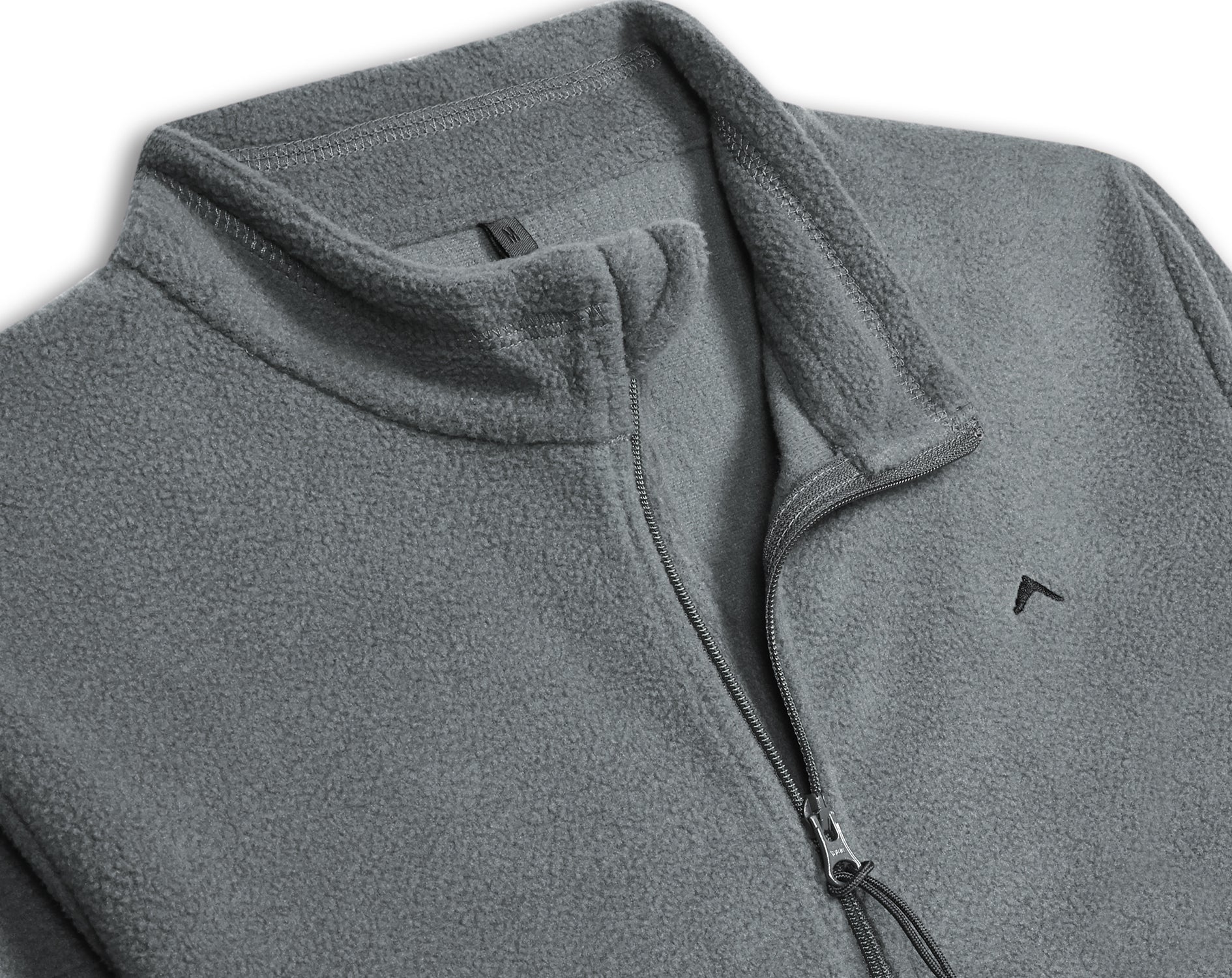 Kids Half Zip Fleece Jacket – Lightweight (ET1000) Grey-thumbmail-3