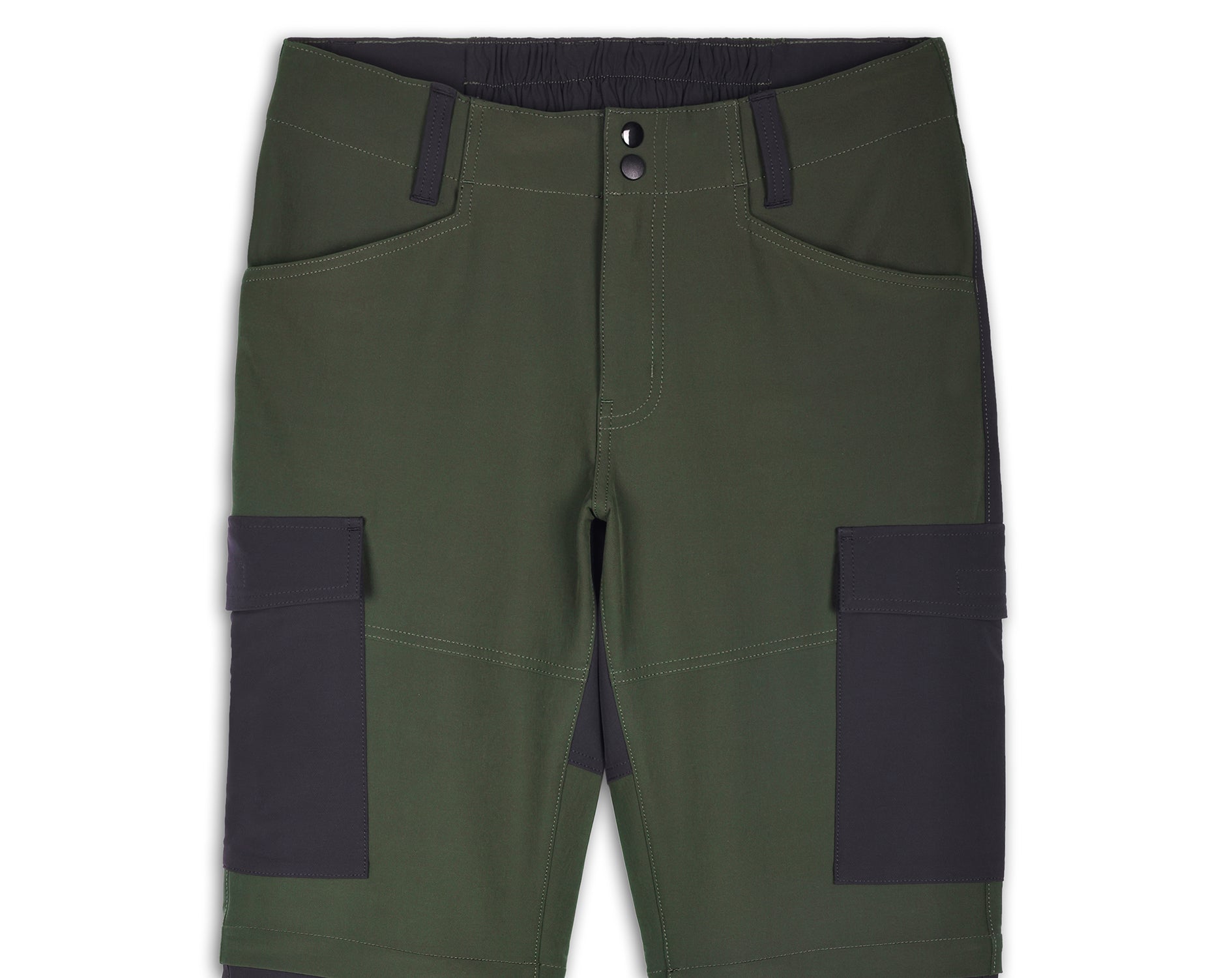 Convertible Cargo Pants with 5 Pockets – Water Resistant (EH0112) Uniform Green-thumbmail-2