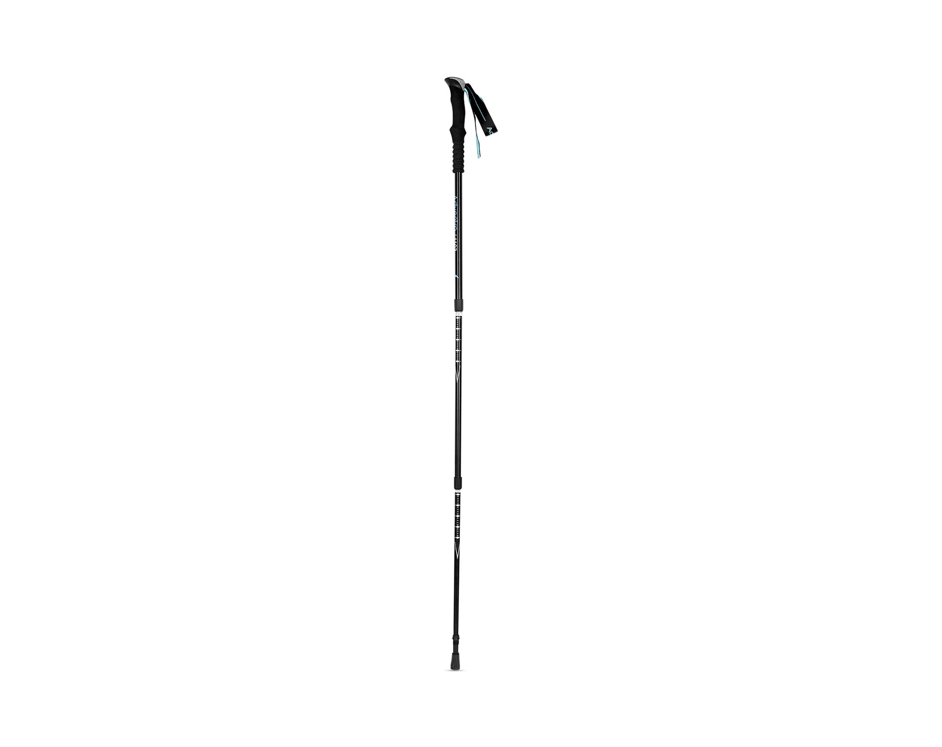ET1103 Ultracompact Adjustable Trekking Pole with Ergonomic Grip – Black