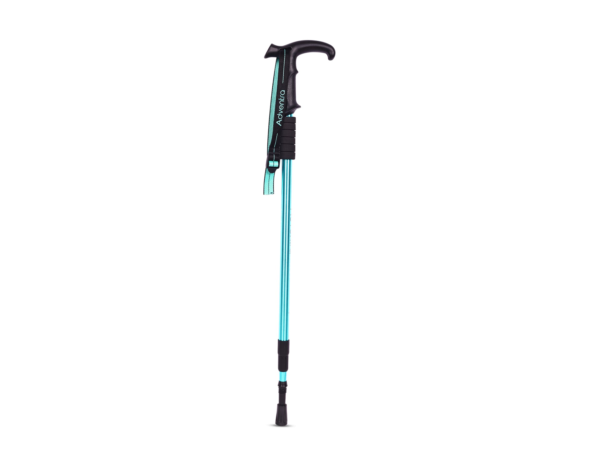 EH1101 Lightweight Adjustable Hiking Pole with Palm Support Grip – Teal Blue-thumbmail-2