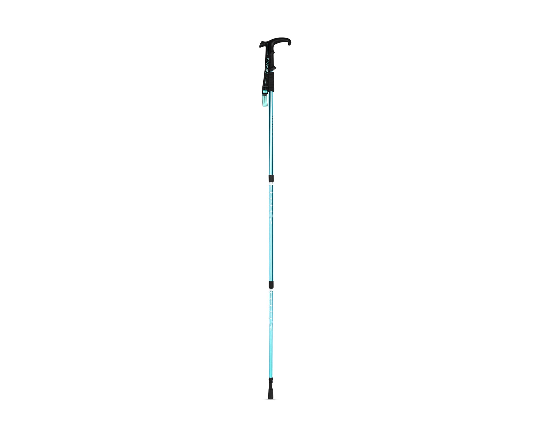 EH1101 Lightweight Adjustable Hiking Pole with Palm Support Grip – Teal Blue