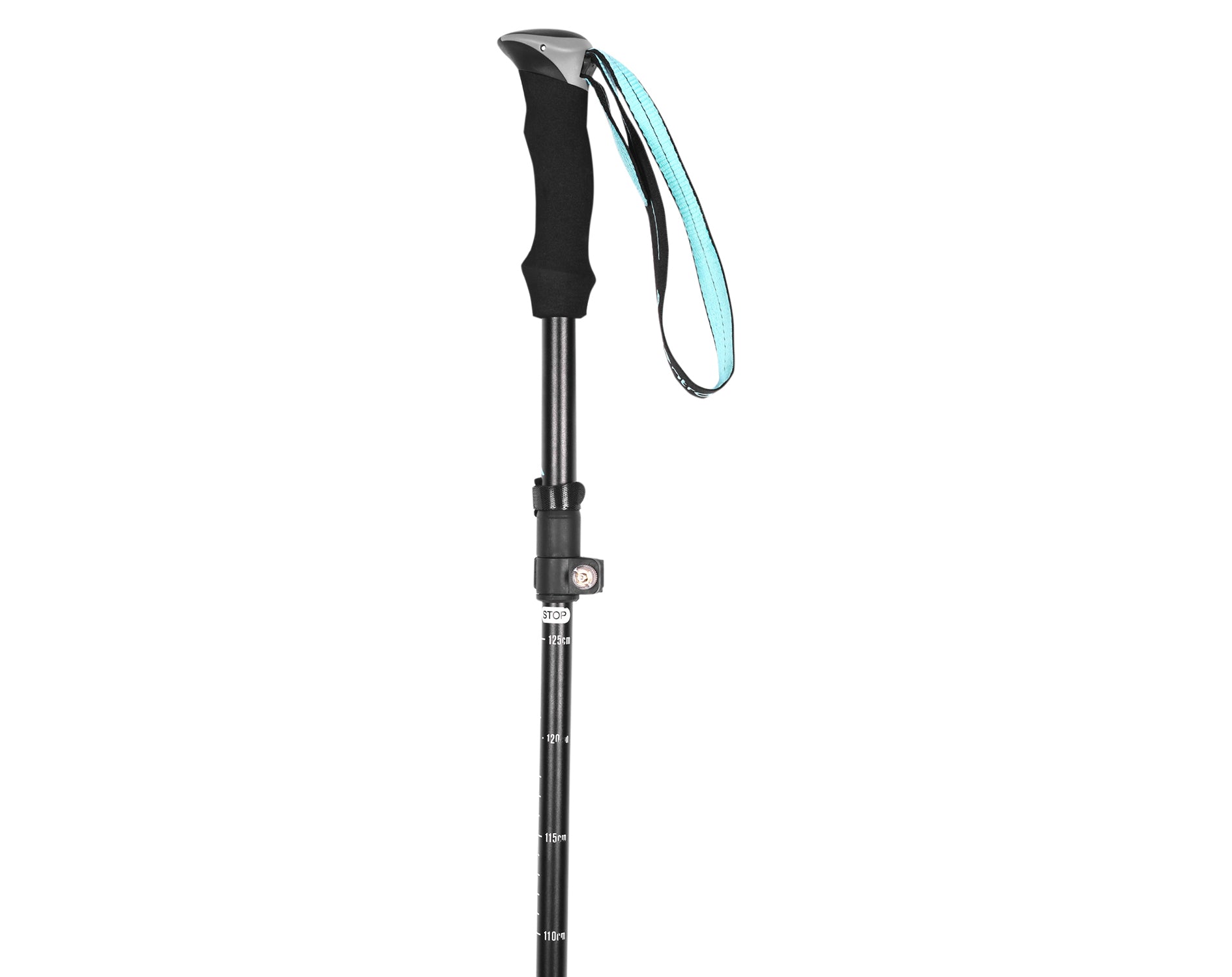 ET1100 5-Section Foldable Ultra Compact Trekking Pole with Adjustable Height – Black-thumbmail-3
