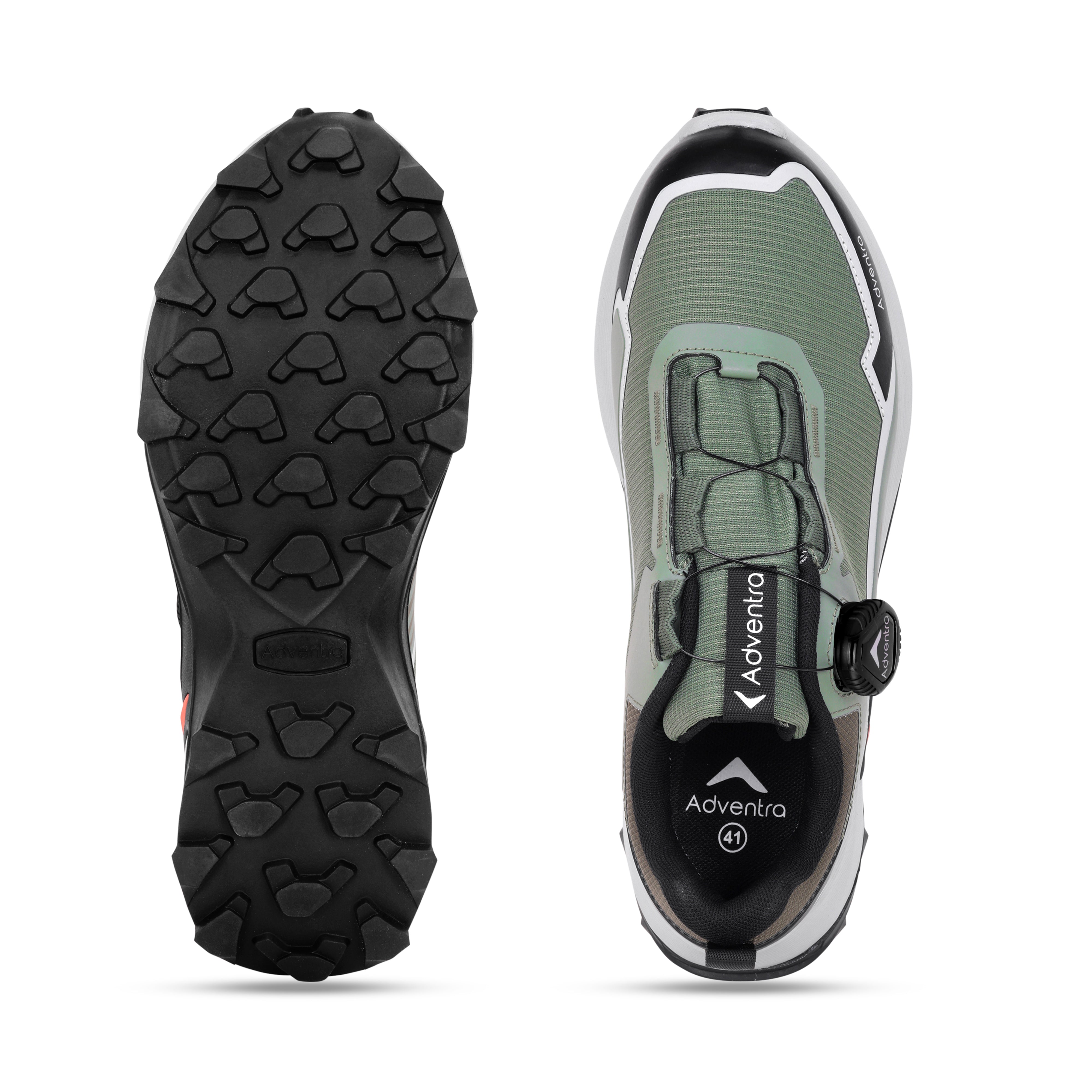 Men Waterproof Low-Top Hiking Shoes with Auto-Lacing (ET1102) Olive Green-thumbmail-7