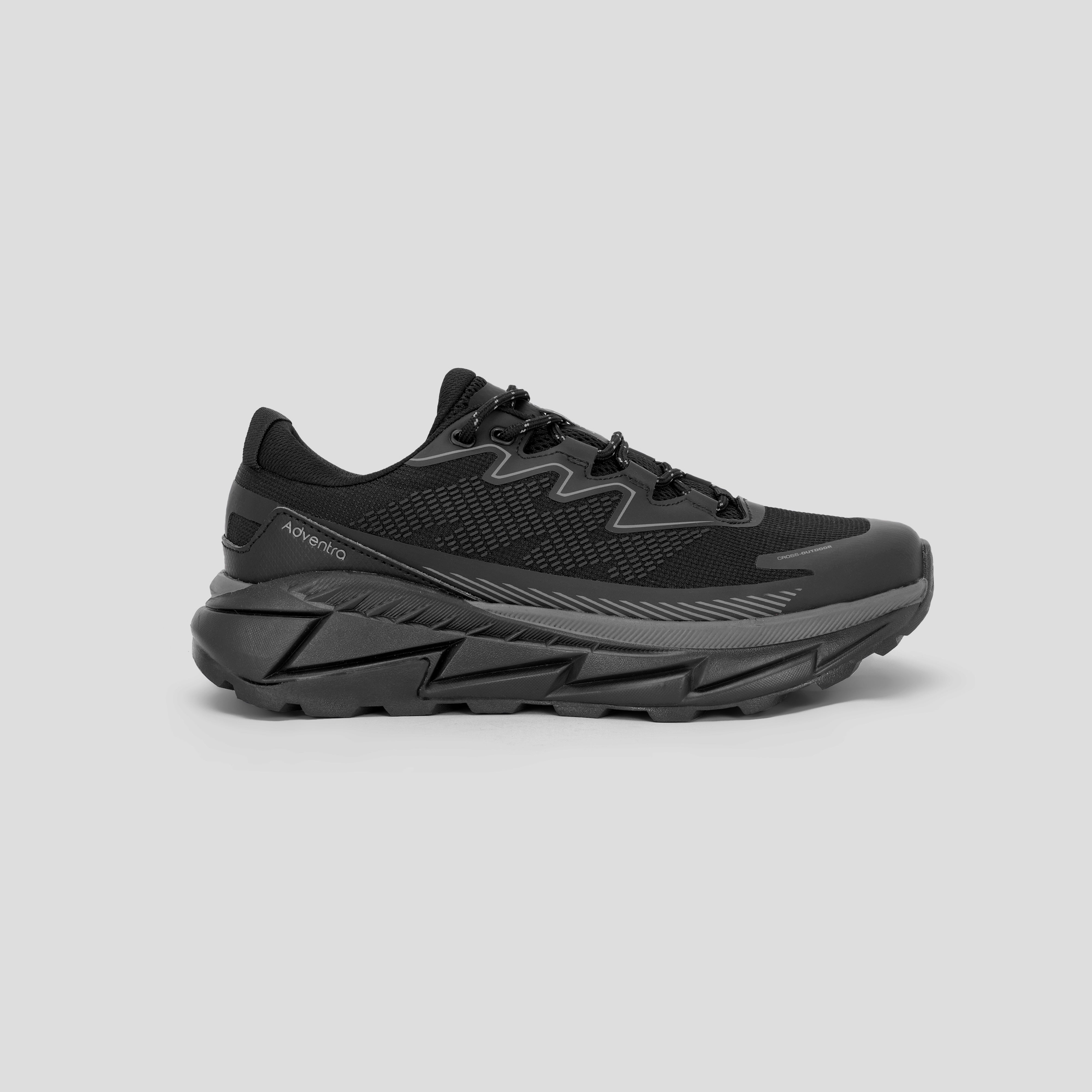 Men Trail Running Ultra Grip Lightweight Shoes (TR2011) Black-thumbmail-2