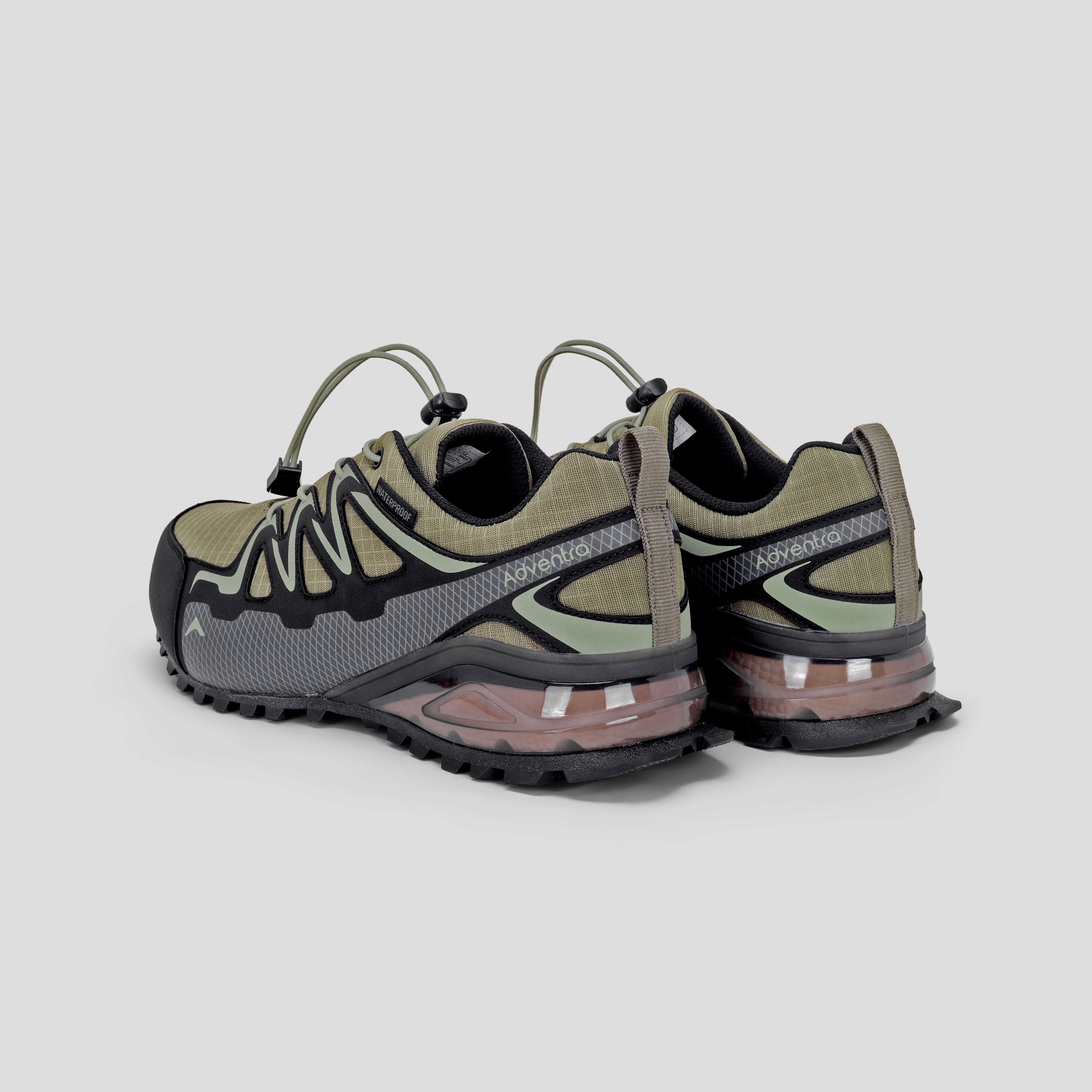 Men Waterproof Low Ankle Hiking Shoes with Anti Slip Grip & EVA Cushion (ET1110) Olive-thumbmail-7