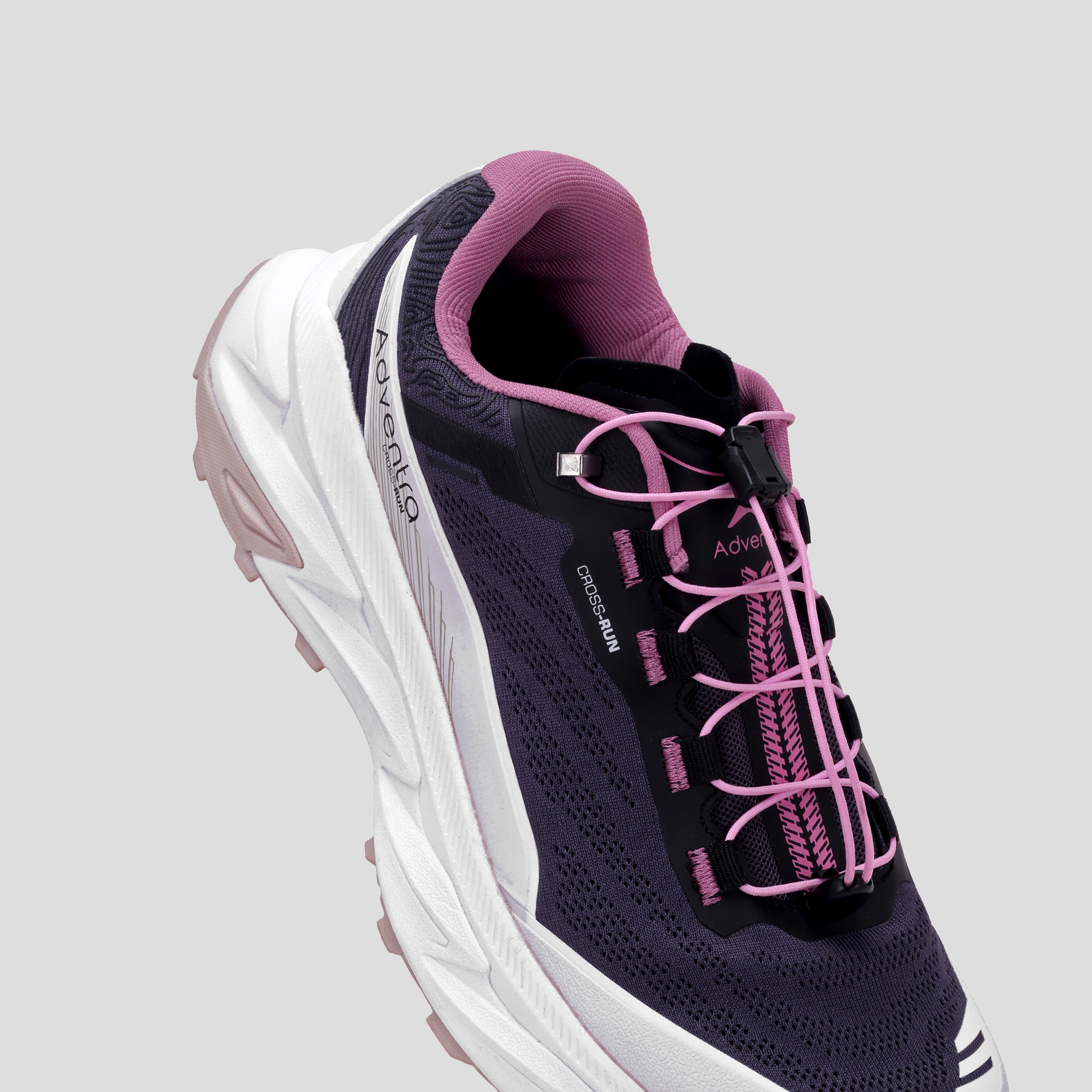 Women Trail Running Ultra Grip Lightweight Sports Shoes (TR2012) Grey-Pink-thumbmail-7