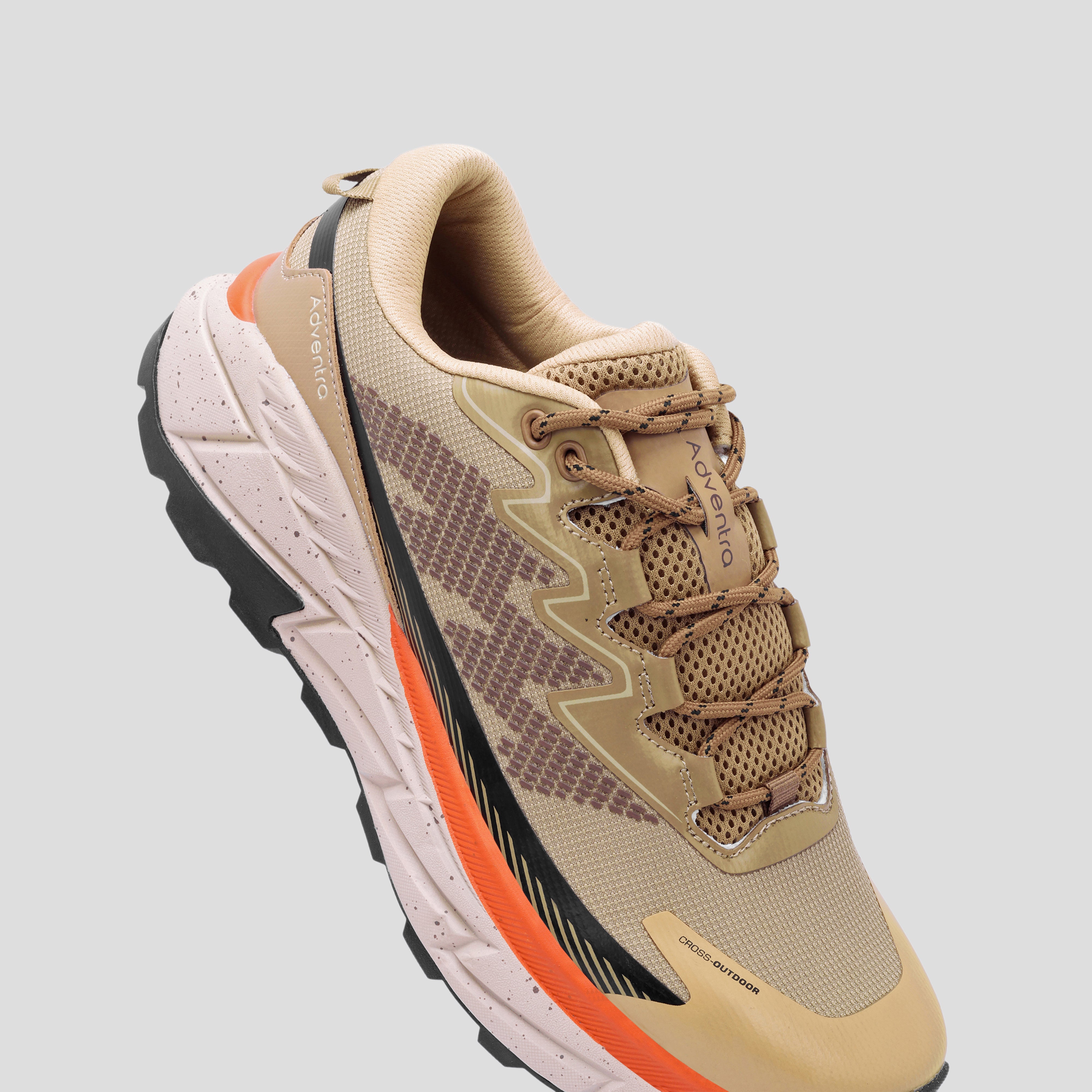 Men Trail Running Ultra Grip Lightweight Shoes (TR2011) Beige-thumbmail-4
