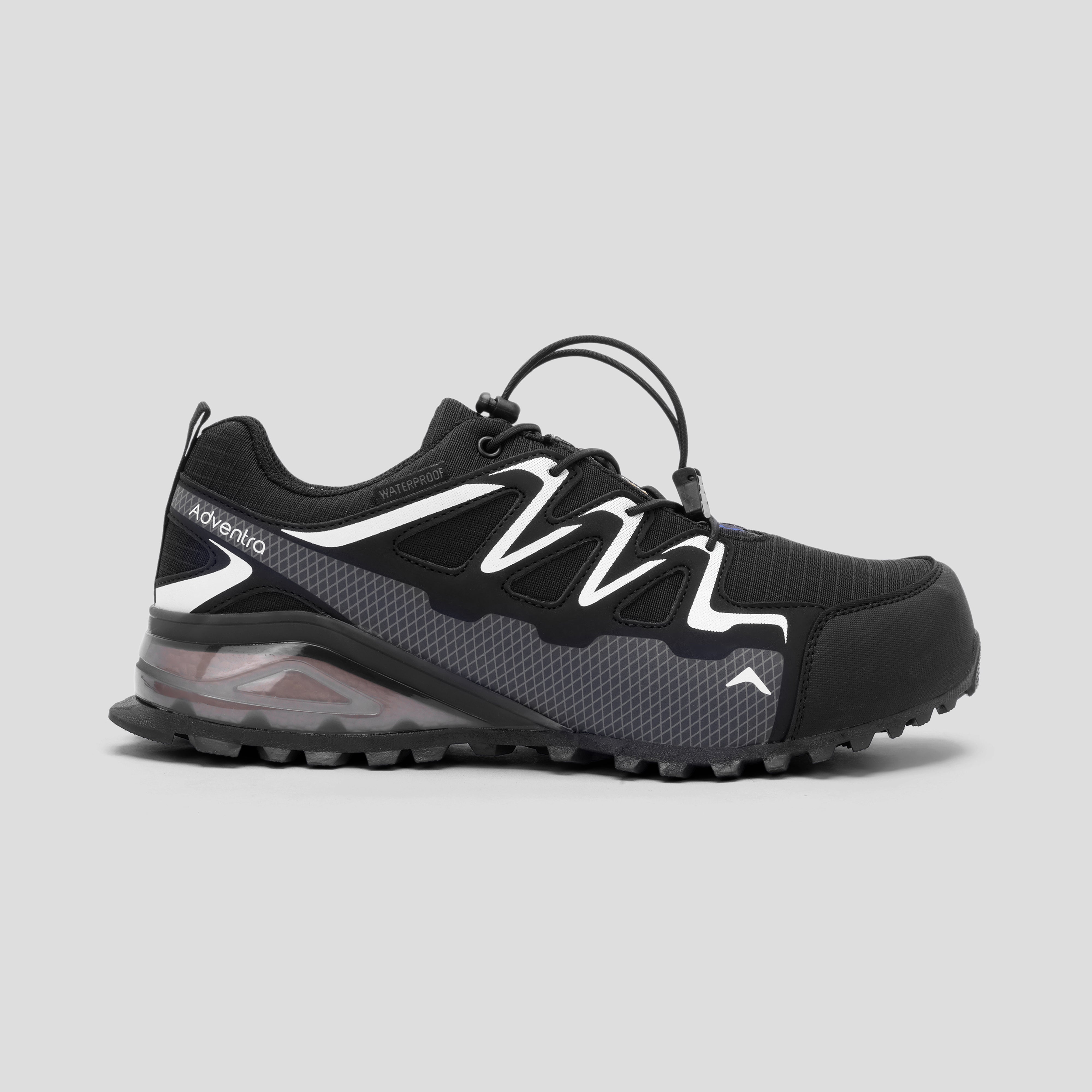 Men Waterproof Low Ankle Hiking Shoes with Anti Slip Grip & EVA Cushion (ET1110) Black-thumbmail-6