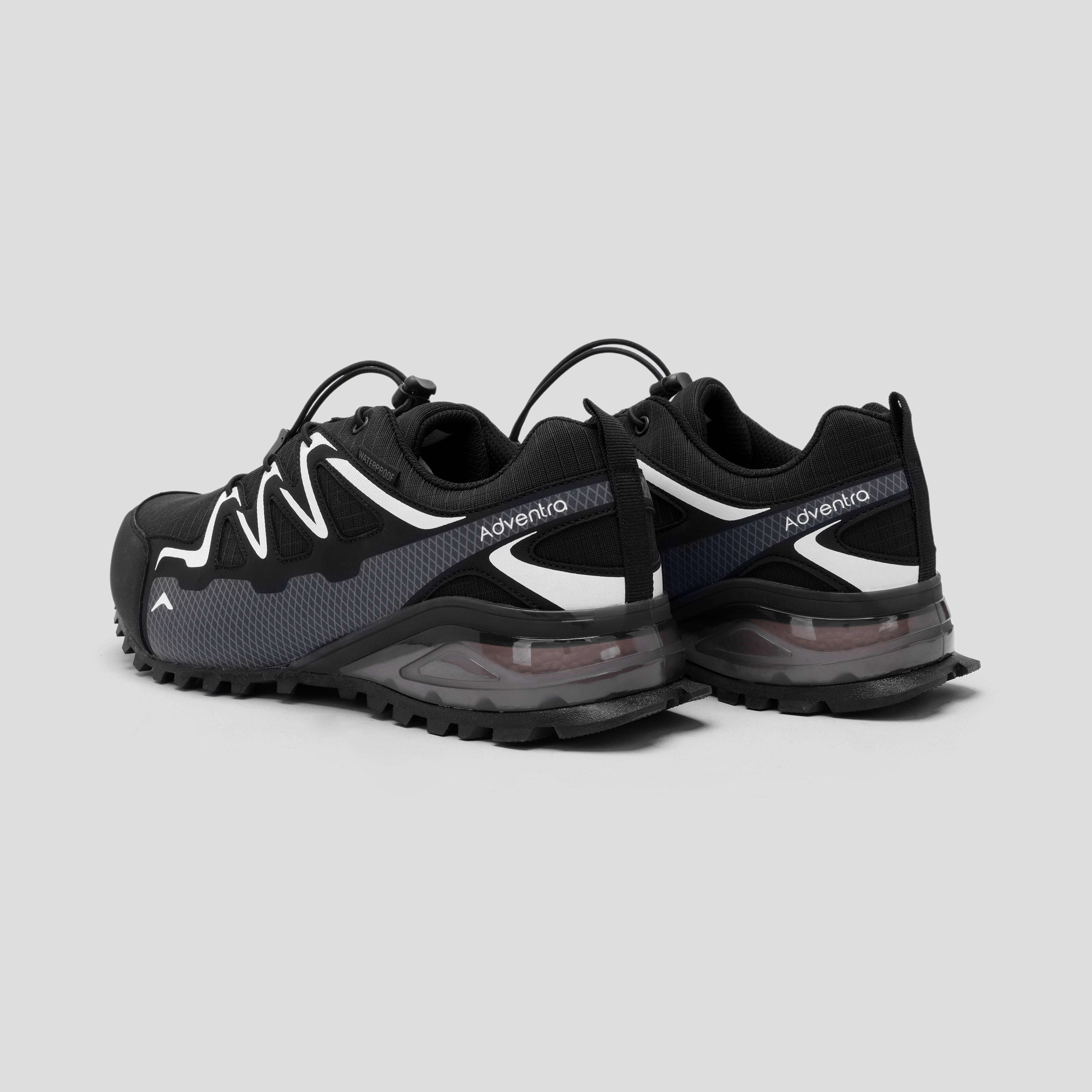 Men Waterproof Low Ankle Hiking Shoes with Anti Slip Grip & EVA Cushion (ET1110) Black-thumbmail-8