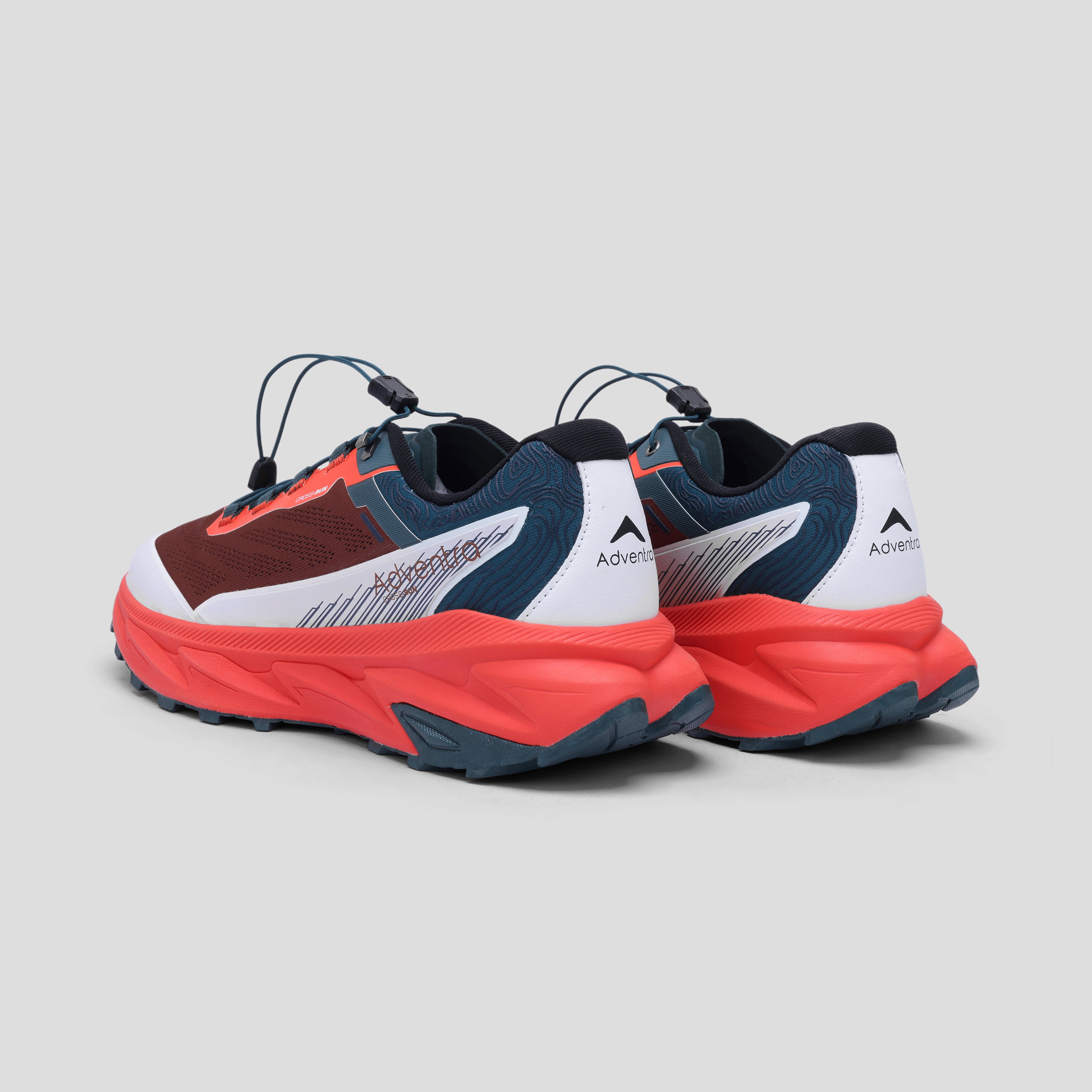 Men Trail Running Ultra Grip Lightweight Sports Shoes (TR2012) Orange-Red-thumbmail-5