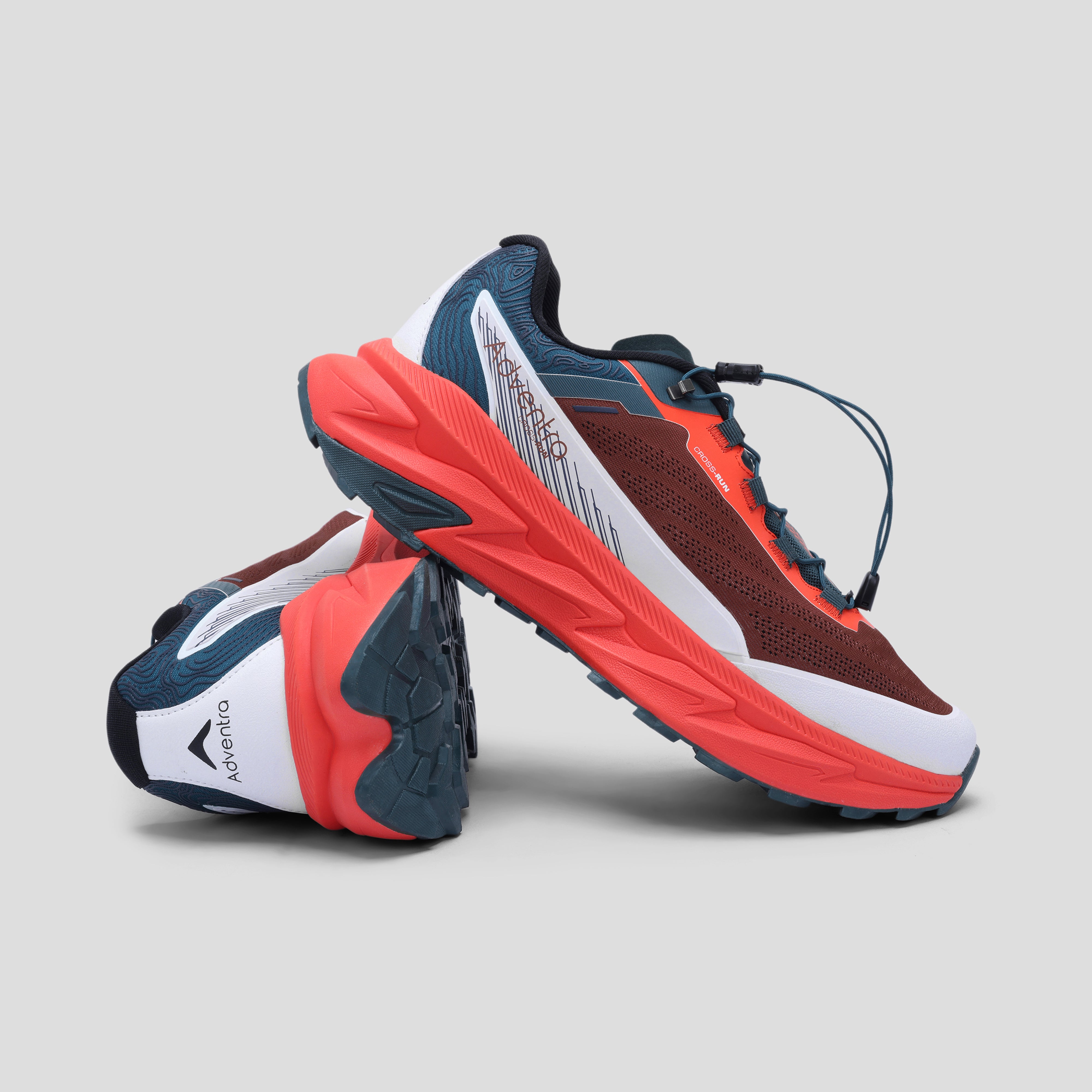 Men Trail Running Ultra Grip Lightweight Sports Shoes (TR2012) Orange-Red-thumbmail-6