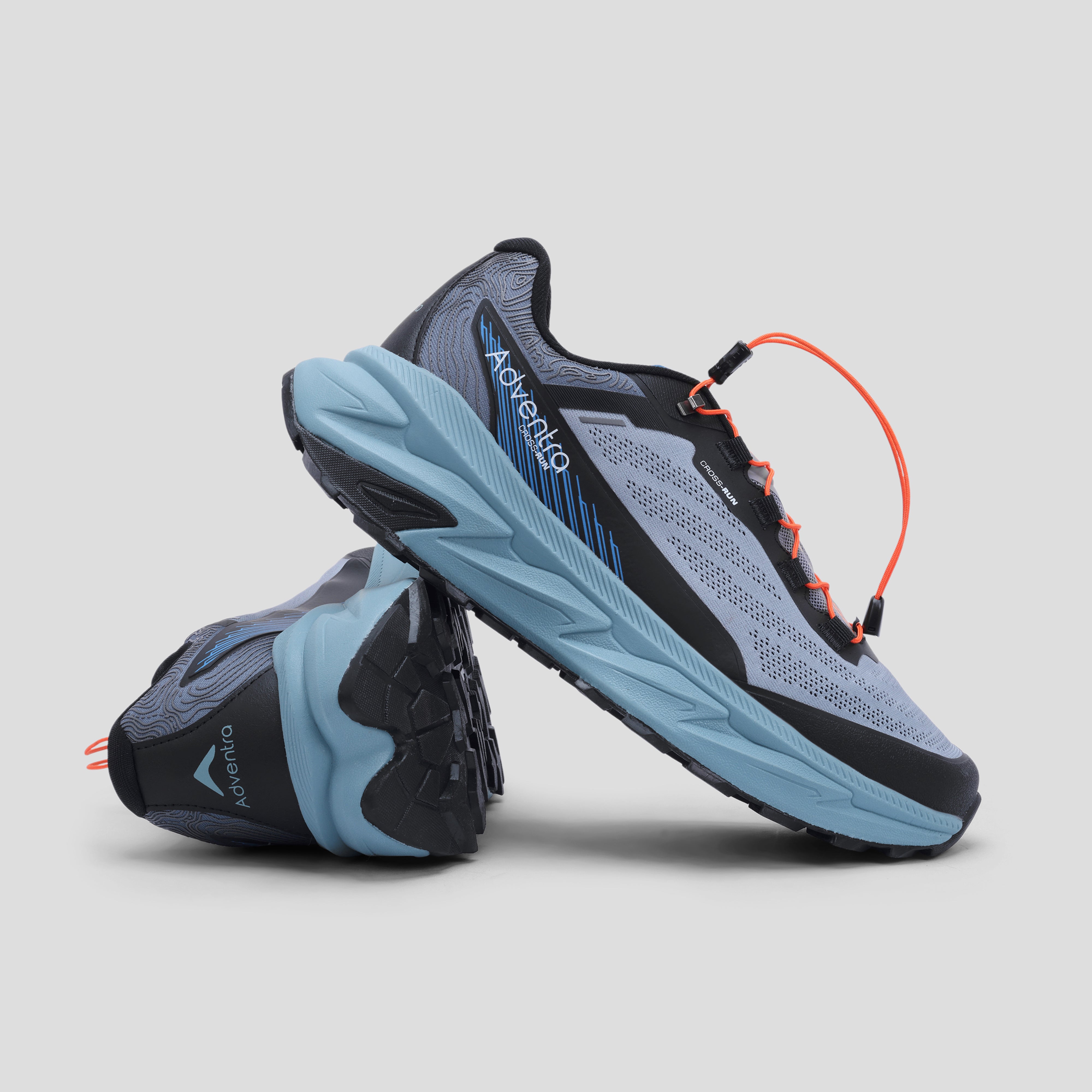 Men Trail Running Ultra Grip Lightweight Sports Shoes (TR2012) Grey-Blue-thumbmail-6