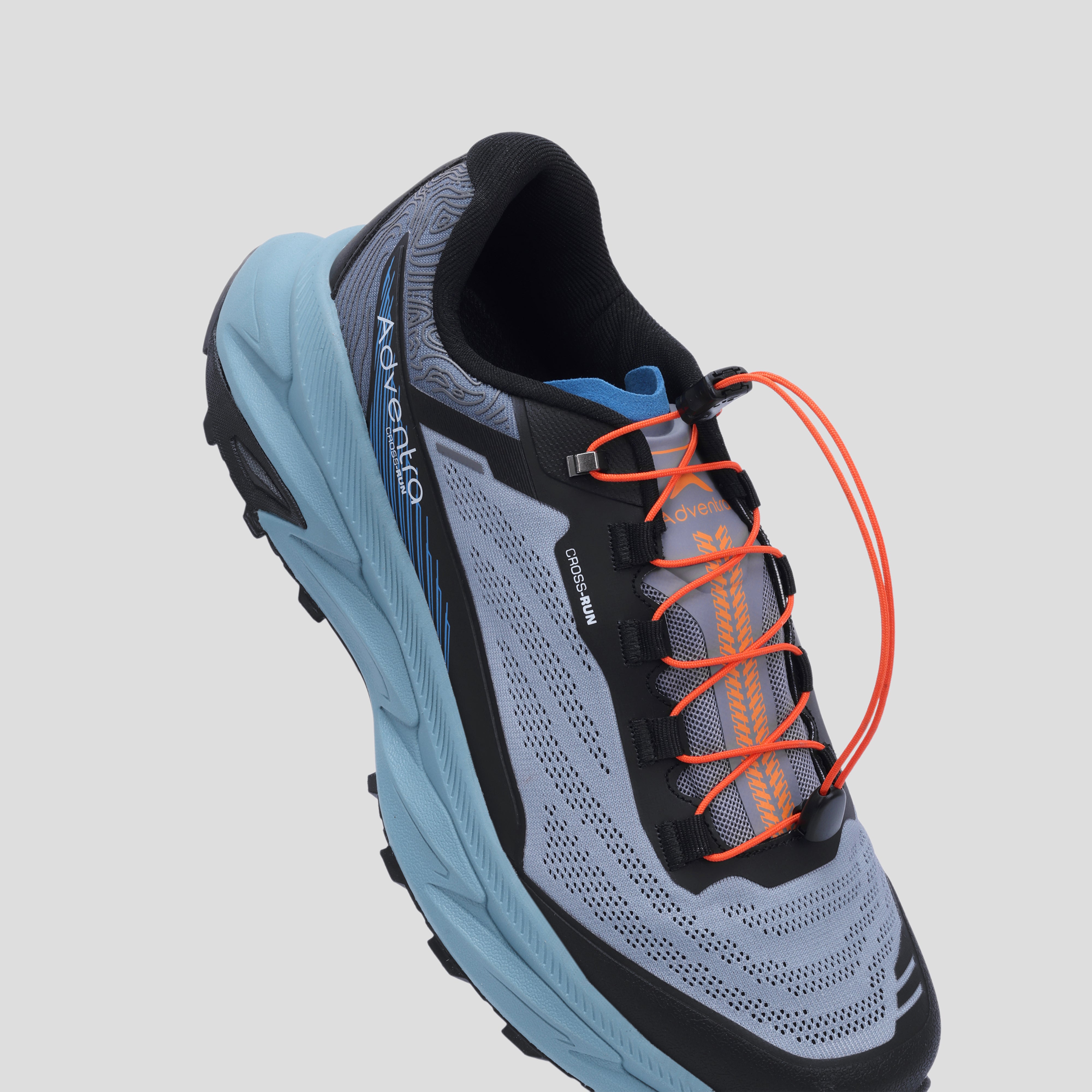 Men Trail Running Ultra Grip Lightweight Sports Shoes (TR2012) Grey-Blue-thumbmail-8