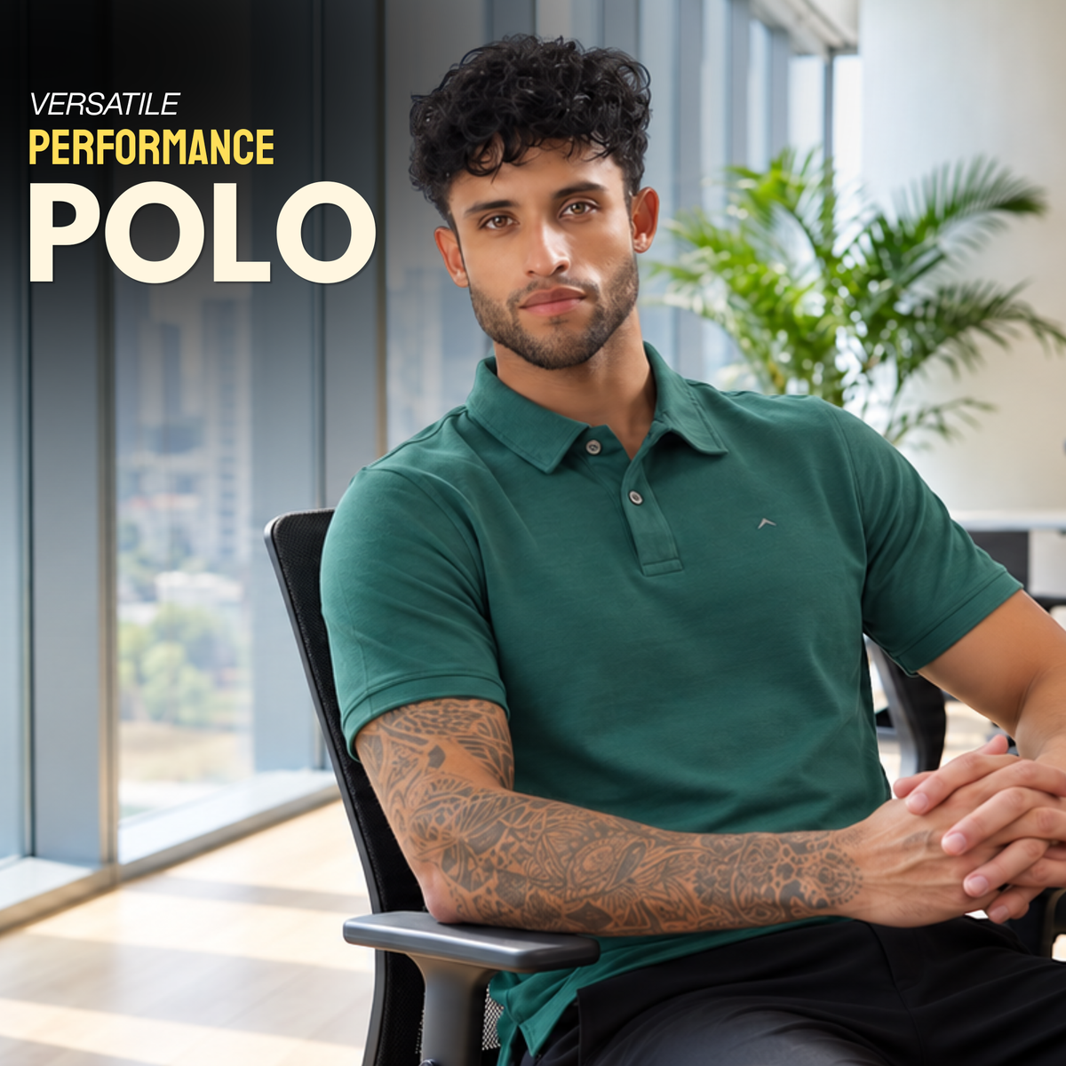 Polo T-Shirt Lightweight, Quick-Dry | ADP102 | Dark Green-thumbmail-3