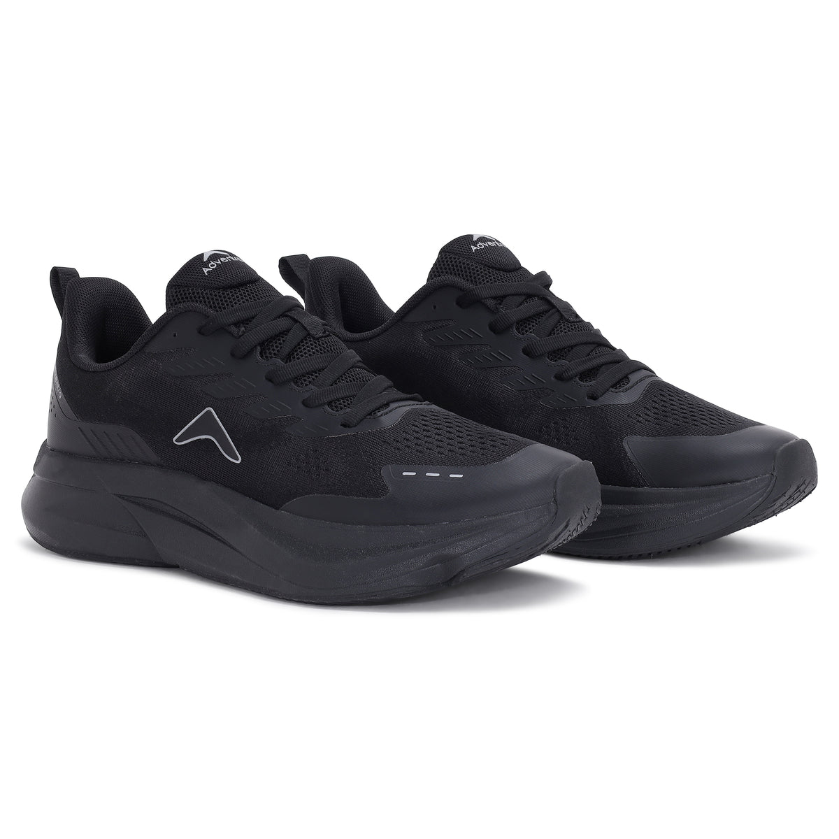 Men's Running Shoes | Breathable Mesh Sports Shoes | (RR500) Black-thumbmail-4