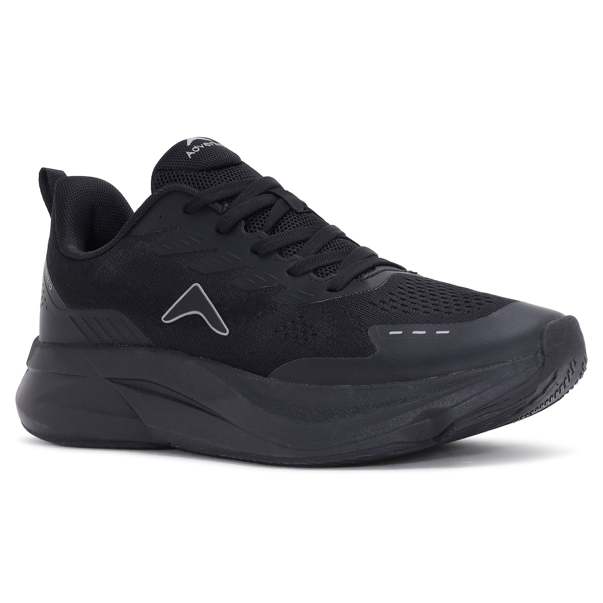 Men's Running Shoes | Breathable Mesh Sports Shoes | (RR500) Black-thumbmail-1