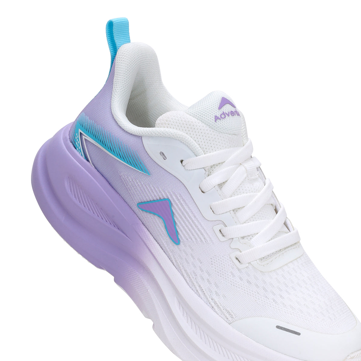 Women's Lightweight Running Sports Shoes | Walking & Gym | (RR900) White - Purple-thumbmail-5