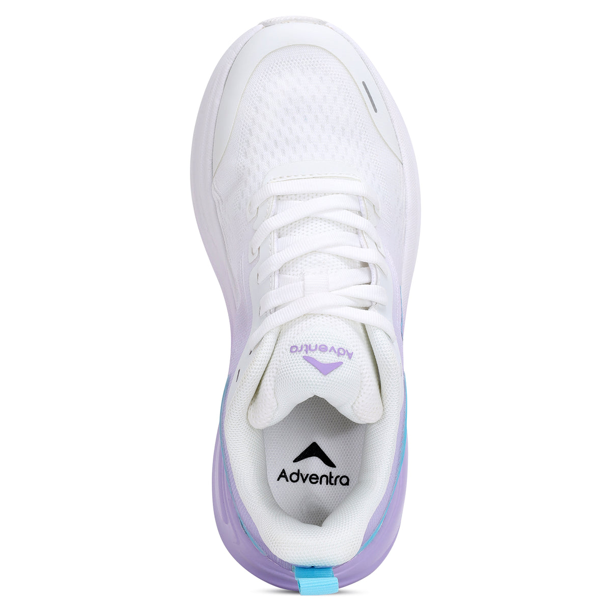 Women's Lightweight Running Sports Shoes | Walking & Gym | (RR900) White - Purple-thumbmail-8