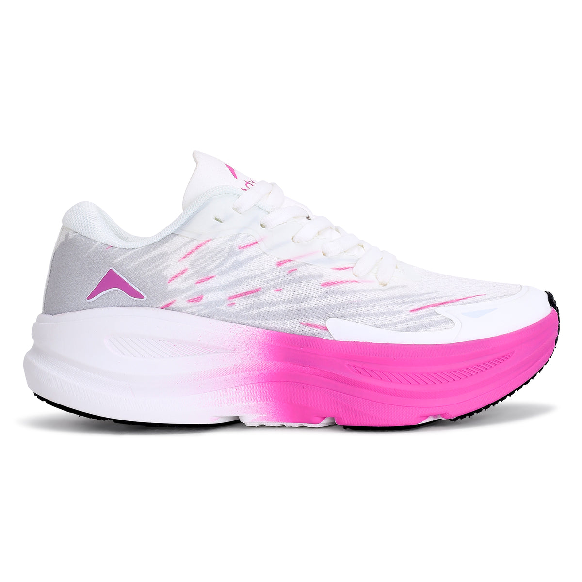 Women's Lightweight Running Sports Shoes | Walking & Gym | (RR500) White - Pink-thumbmail-5