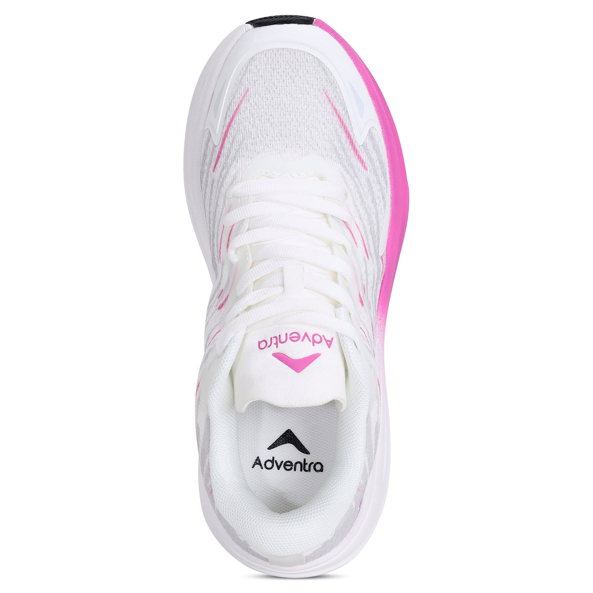 Women's Lightweight Running Sports Shoes | Walking & Gym | (RR500) White - Pink-thumbmail-7