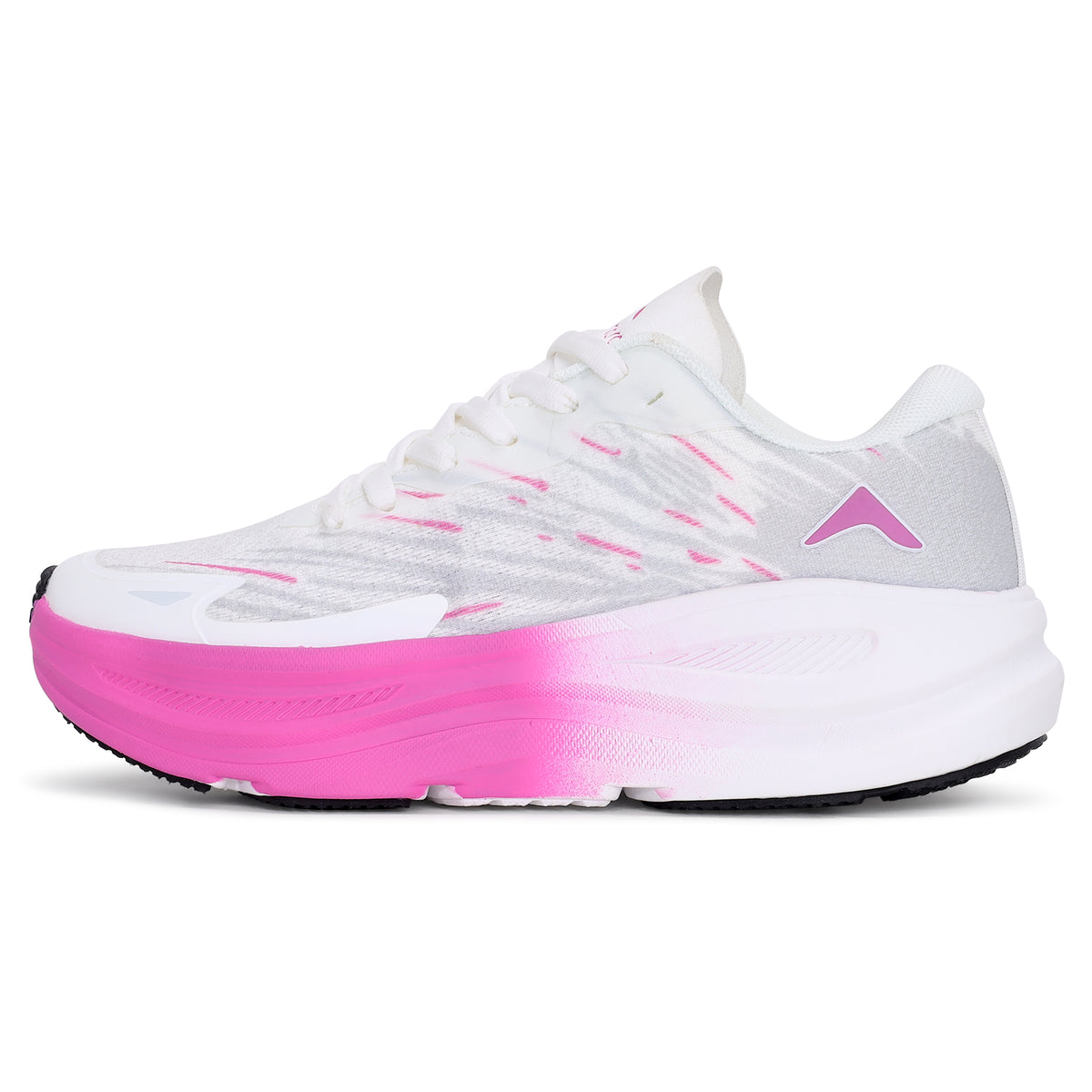 Women's Lightweight Running Sports Shoes | Walking & Gym | (RR500) White - Pink-thumbmail-8